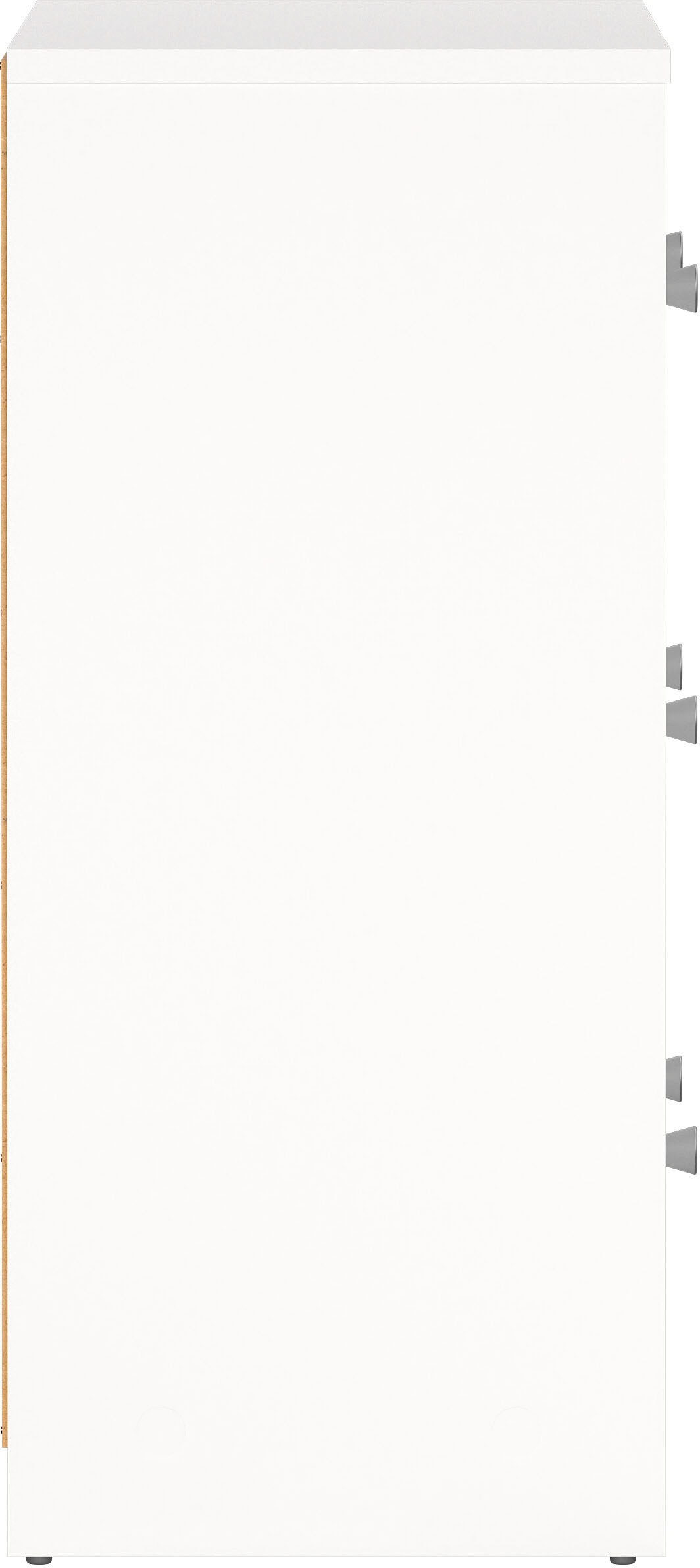 Home affaire Schubkastenkommode Stauraum, Knopfgriffe, einfache Selbstmontage, 72,4 x 68,3 x 30,1 cm