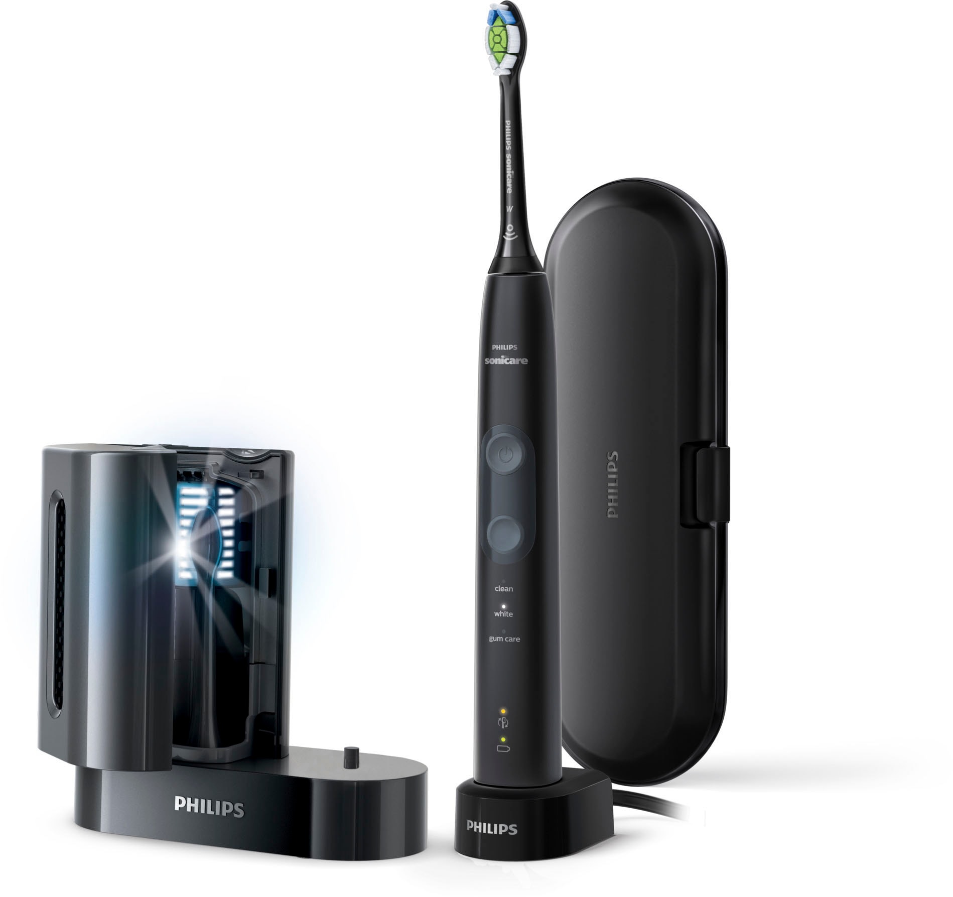 Philips Sonicare Elektrische Zahnbürste »ProtectiveClean 5100 HX6850/57«, 1 St. Aufsteckbürsten, Schallzahnbürste