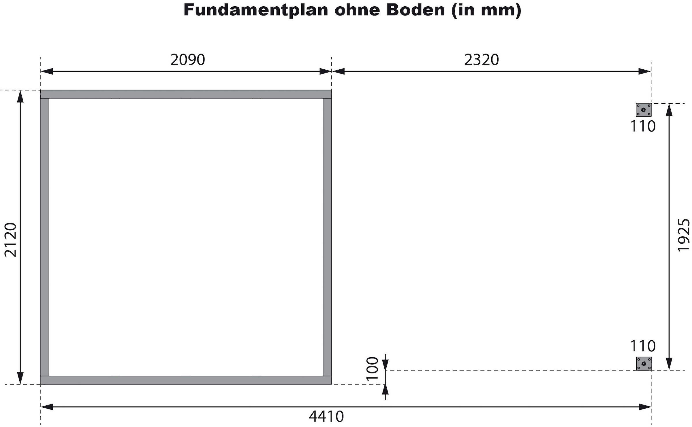 Karibu Gartenhaus »"Jupiter C SET"«, anthrazit/ anthrazit, mit Anbaudach