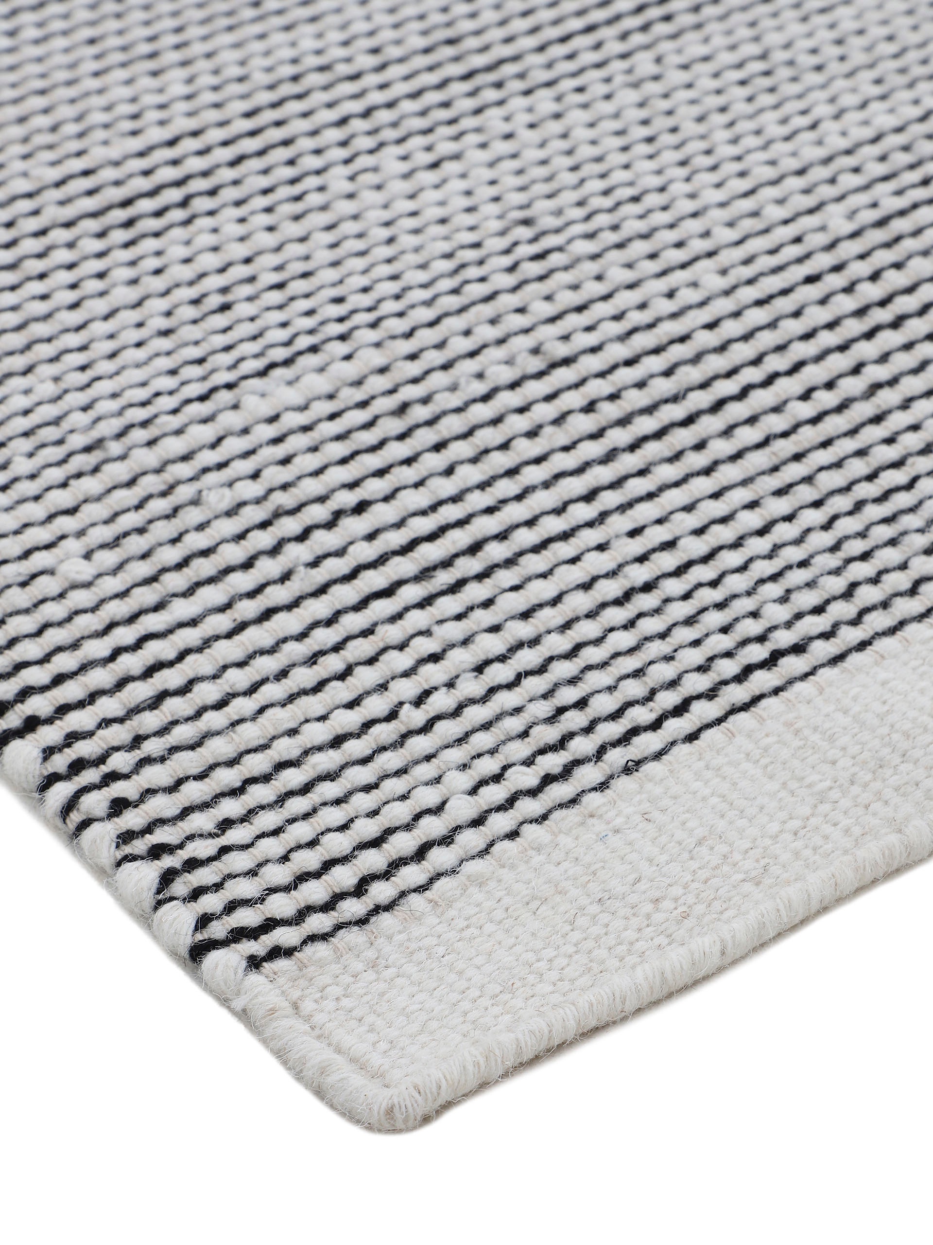 carpetfine Wollteppich »Mona,  auch als Läufer«, rechteckig, 5 mm Höhe, 80% Wolle, Wendeteppich aus Wolle/Baumwolle, Wohnzimmer