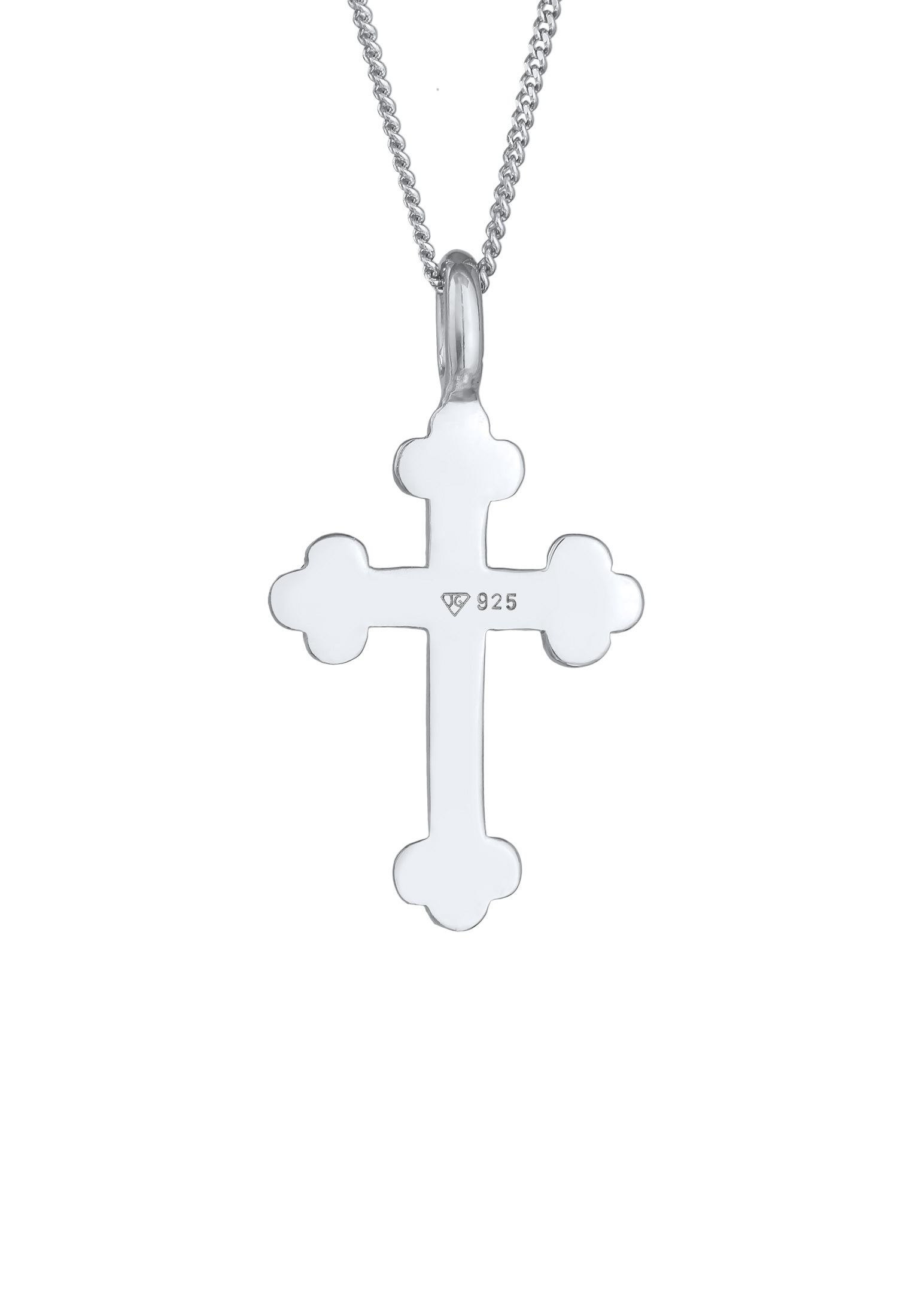 Elli Kette mit Anhänger »Halskette Antik Kreuz Vintage Basic Religion 925 Silber«