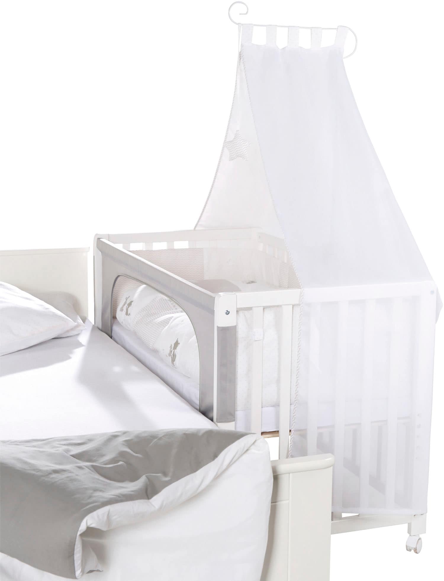 roba® Babybett »Room Bed, Fox & Bunny«, (6 tlg.)