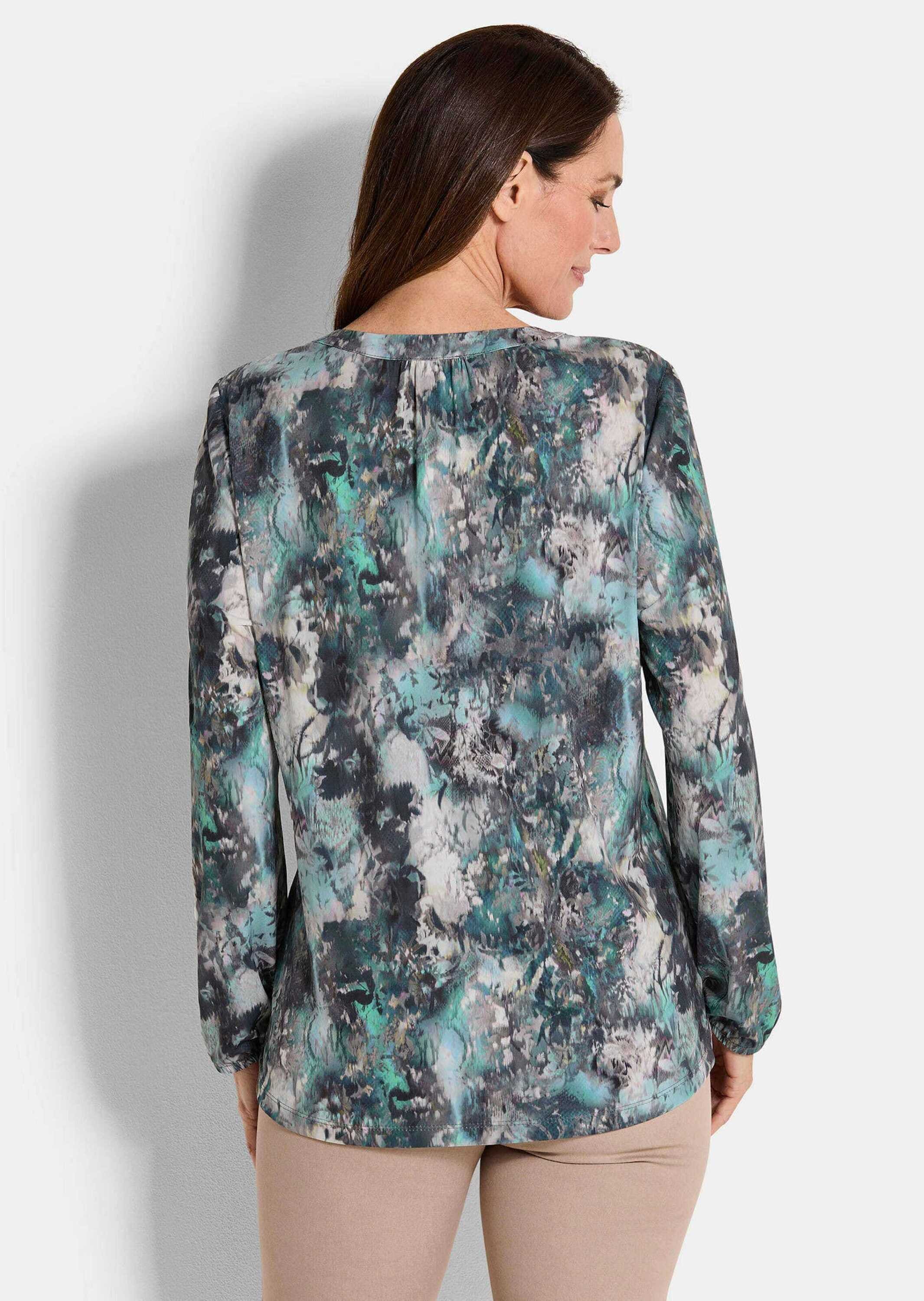 GOLDNER Kurzarmbluse »Blusenshirt in femininer Form«