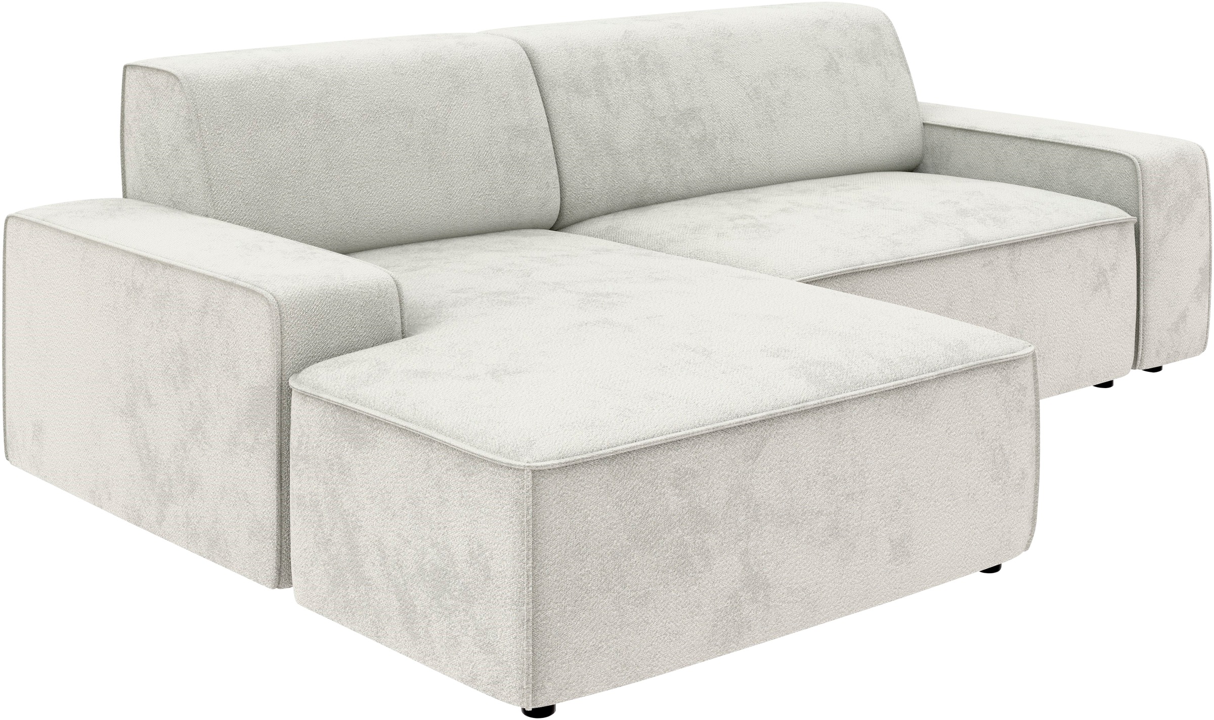 TRENDMANUFAKTUR Ecksofa »Graz, wahlweise mit Sitzvorschub und Bettkasten, L-Form, Breite 246 cm«, in Cord-, haustierfreundlichem LEO Struktur- oder LUMOS-3D-Bezug