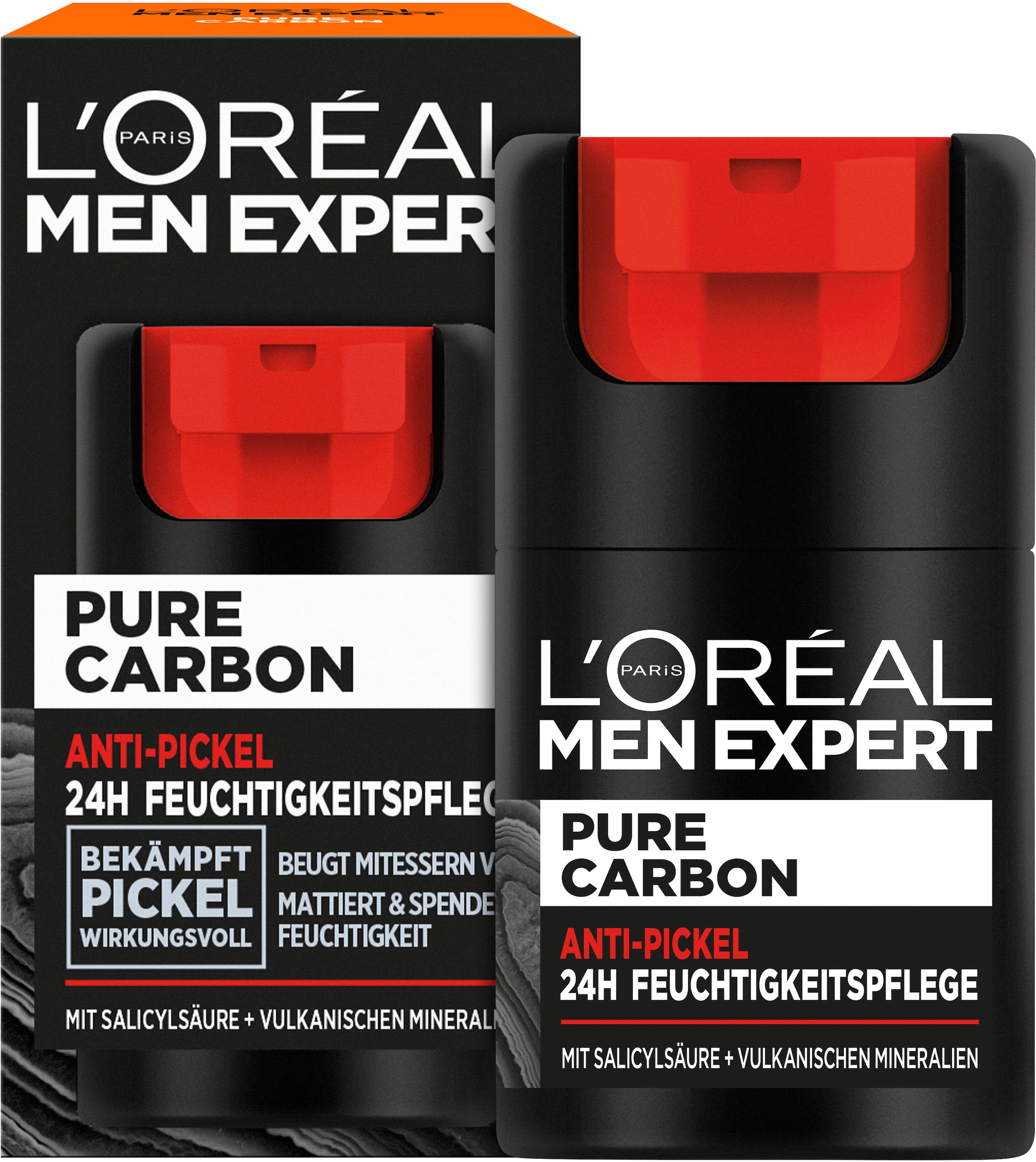 L'ORÉAL PARIS MEN EXPERT Gesichtsgel »Pure Carbon Anti-Pickel Pflege«, mit hoher Wirksamkeit