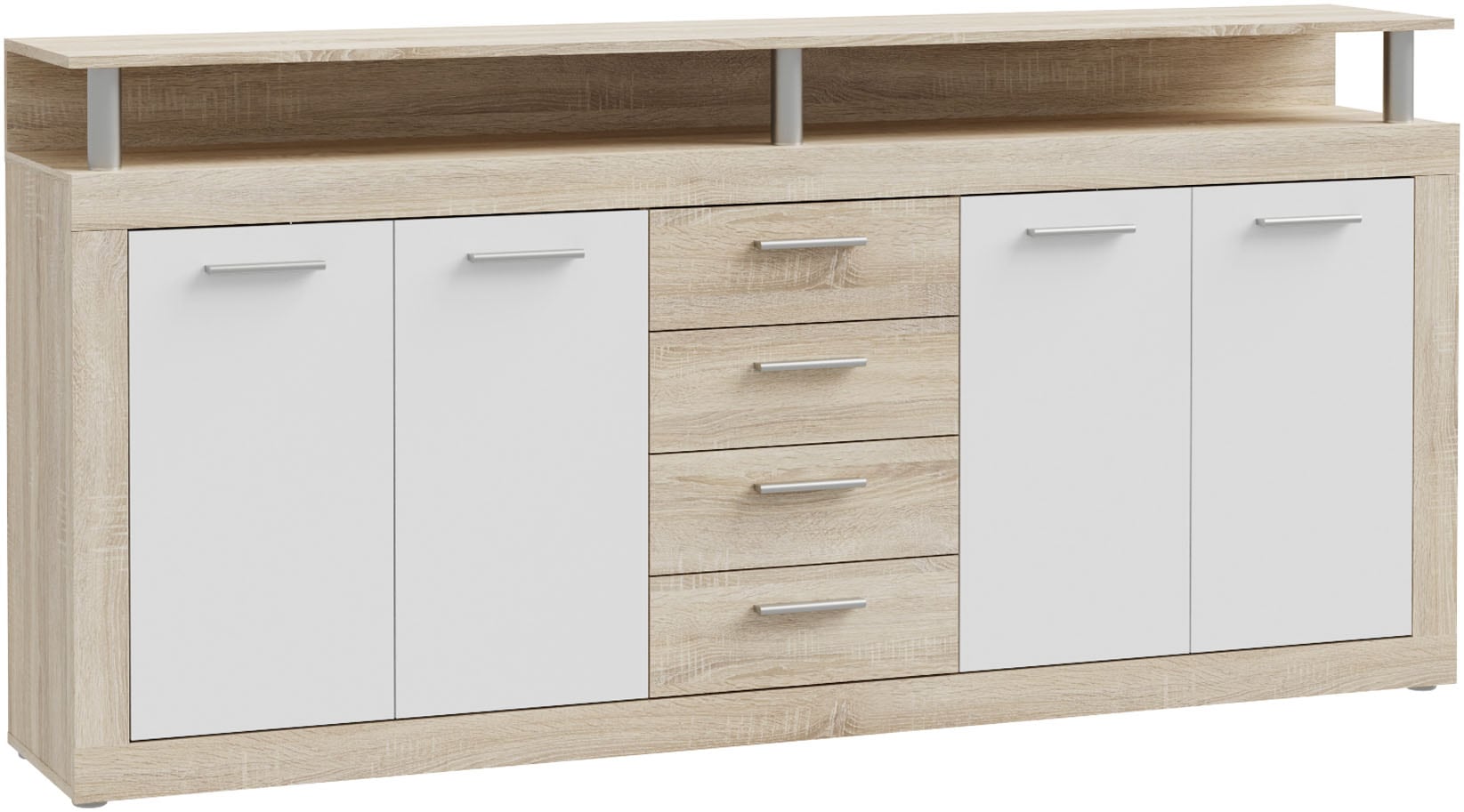 FORTE Sideboard, B/H/T 197,5/94,4/36,3 cm, viel Stauraum