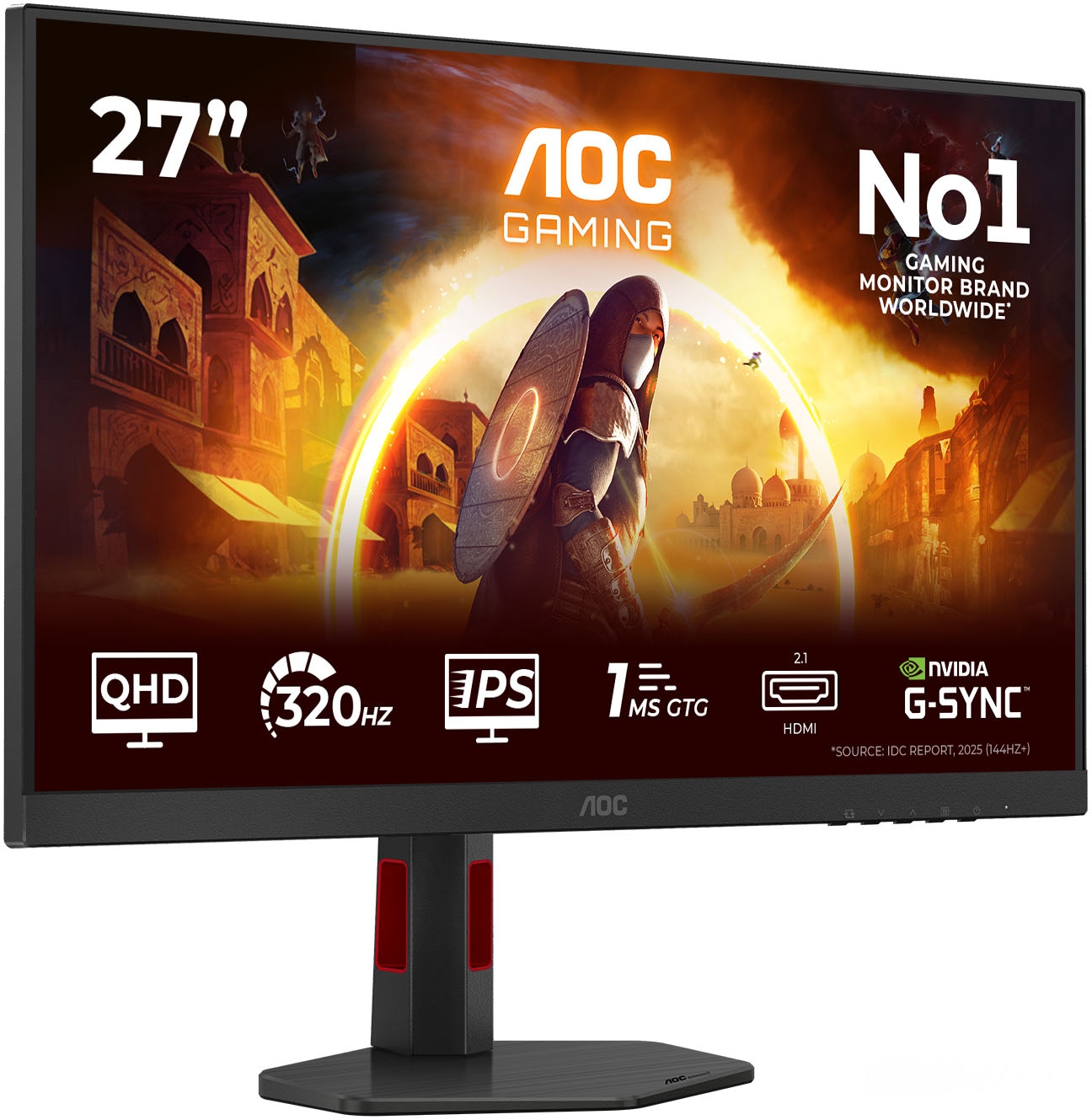 AOC Gaming-LED-Monitor »Q27G4SRU« 69 cm/27 ″  2560 x 1440 px QHD 1 Reaktionszeit 320 Hz