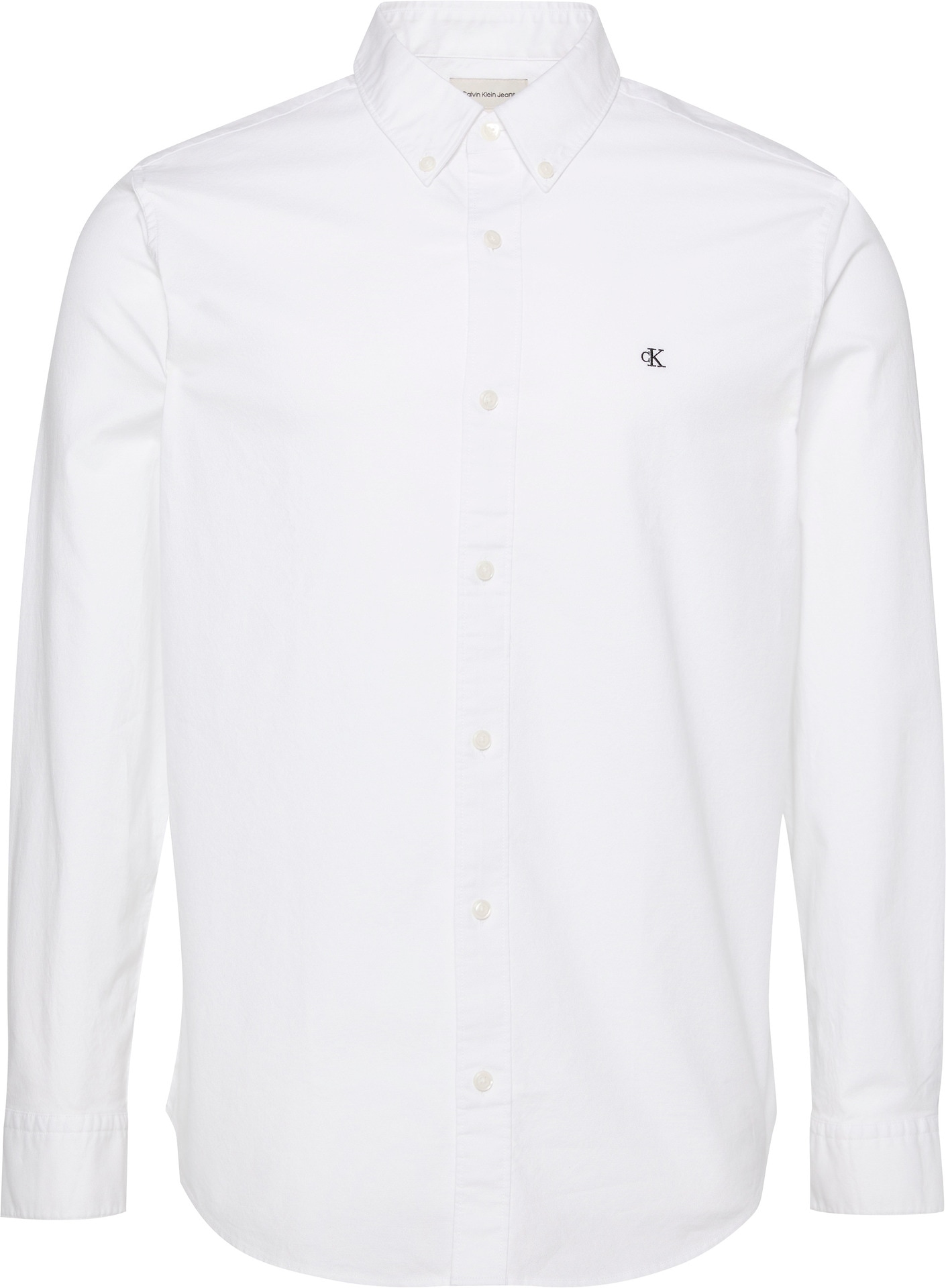 Calvin Klein Jeans Langarmhemd »LS SOLID OXFORD CLASSIC SHIRT«, Mit Rundhalsausschnitt