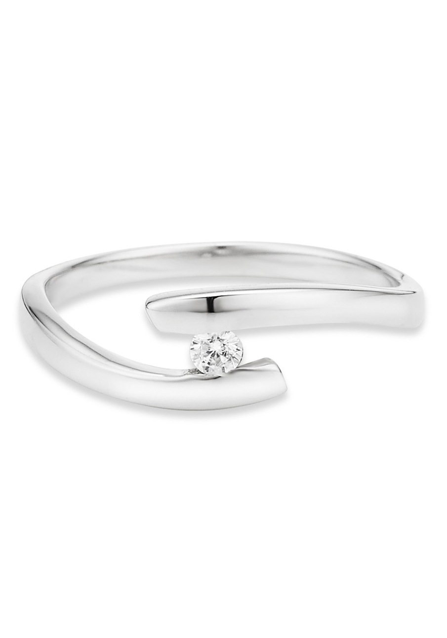 Bruno Banani Fingerring »Schmuck Geschenk Silber 925 Damenring«, mit Zirkonia (synth.)