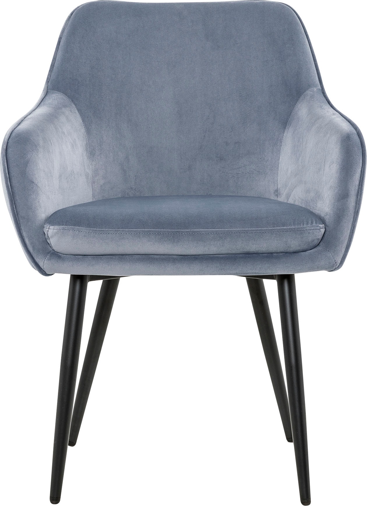 SalesFever Armlehnstuhl »Komfortabler Esszimmerstuhl mit Stil« () Samtvelours mit Diamantsteppung auf der Rückseite