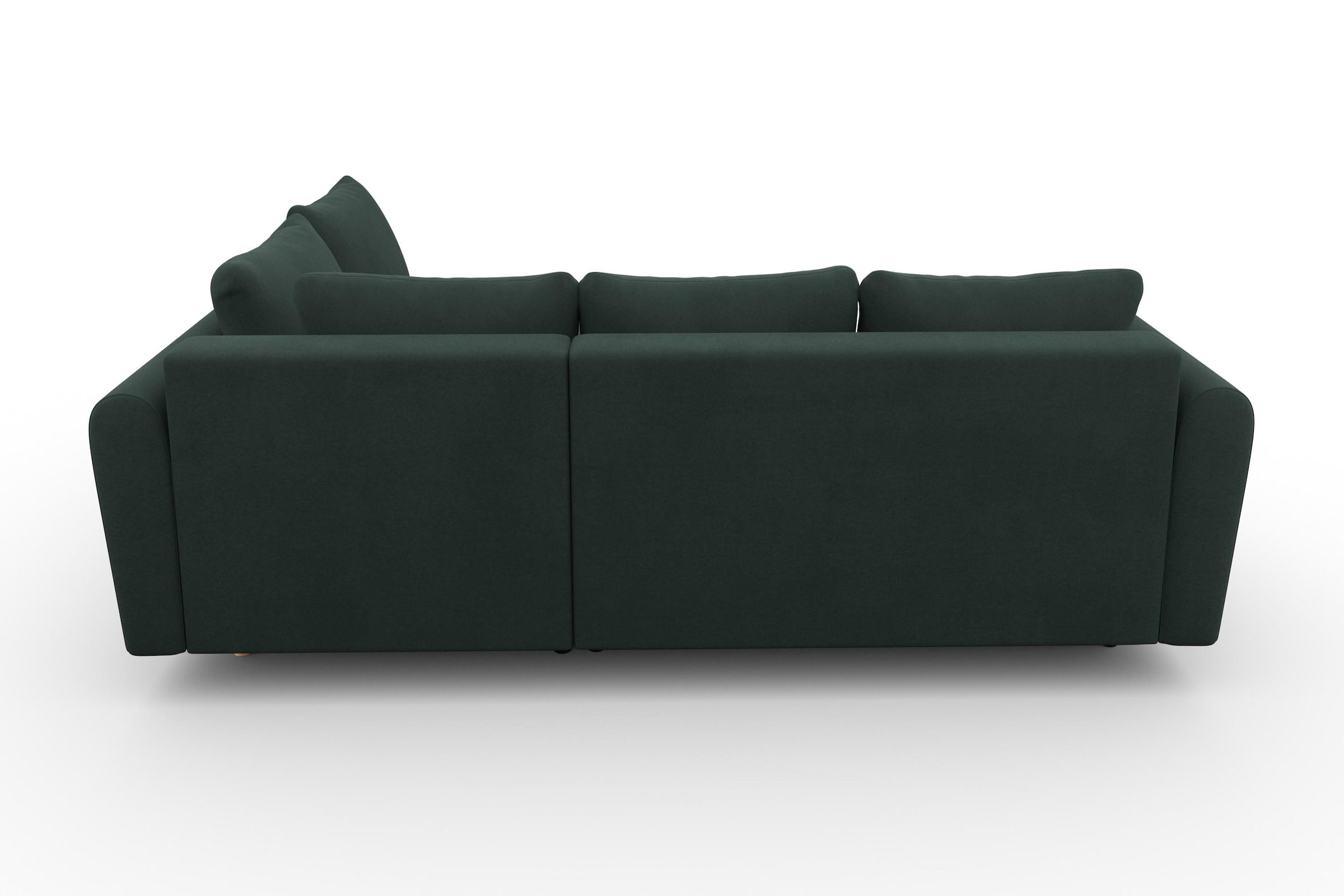 Home affaire Ecksofa »Nordic L-Form«, mit Bettfunktion und Bettkasten, Steppung, Federkern, 2 Zierkissen