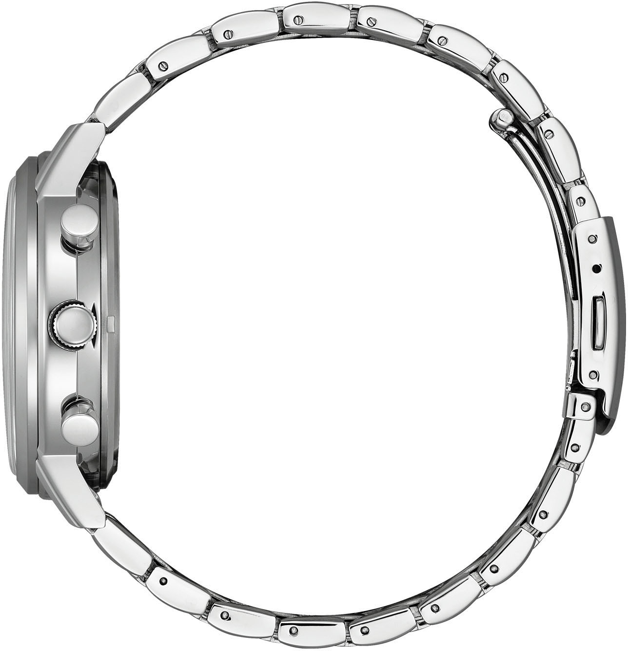 Citizen Chronograph Armbanduhr, Solar, Herrenuhr, Edelstahlarmband, Datum, Stoppfunktion