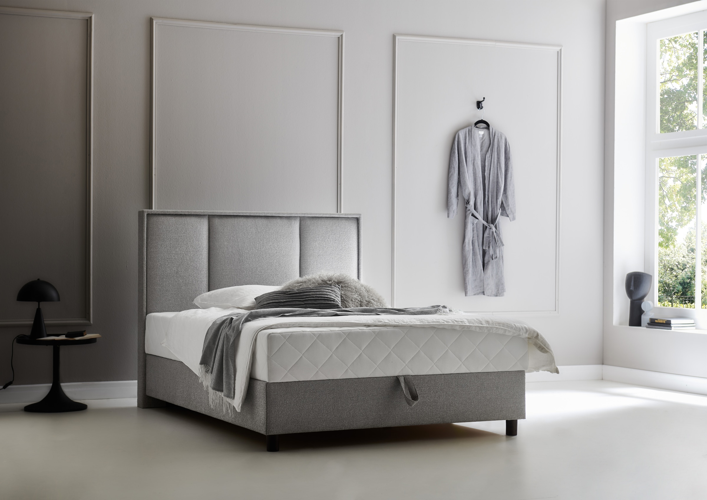 ATLANTIC home collection Boxbett »ARLA« mit Taschen-Federkernmatratze und Bettkasten
