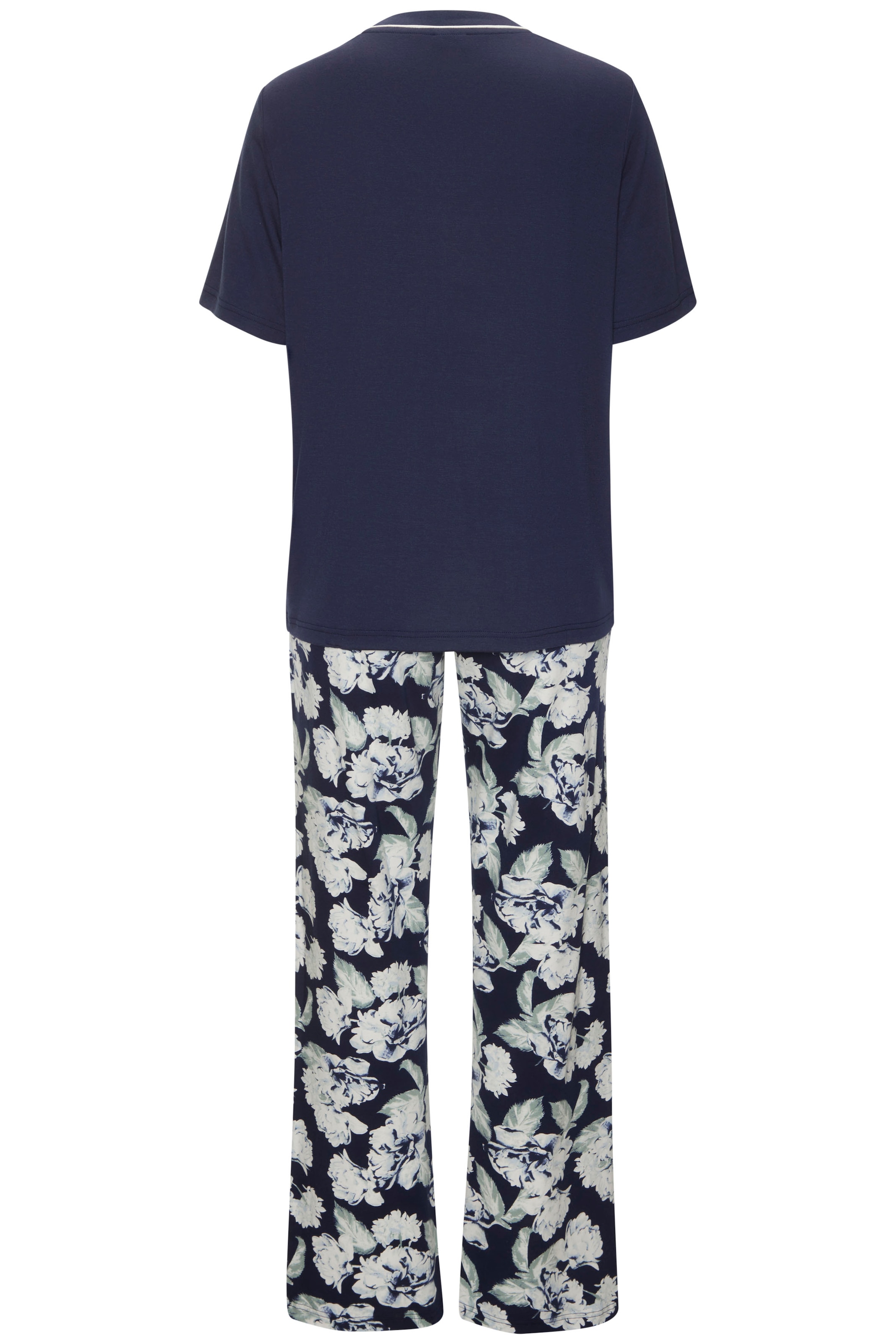 LASCANA Pyjama, (2 tlg.), mit schönem Blumenmuster