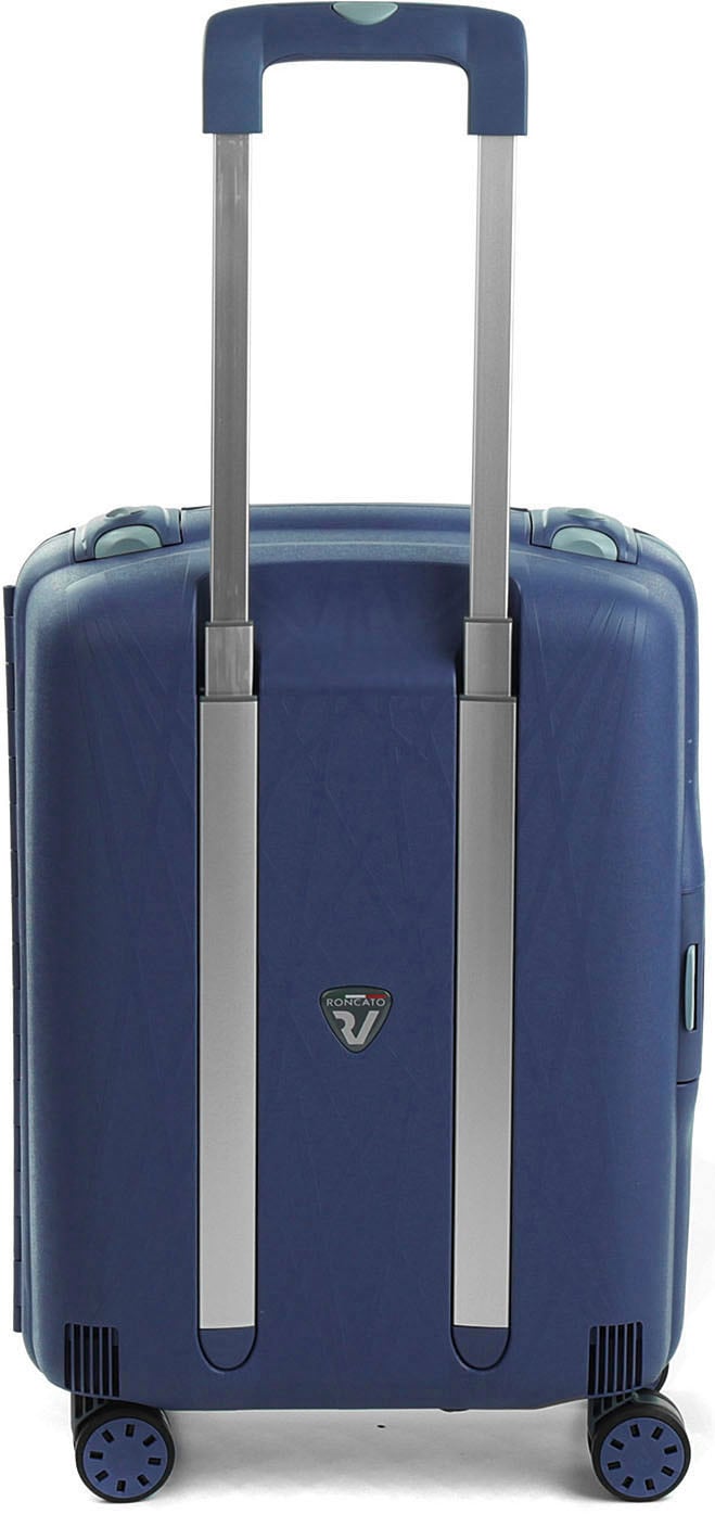 RONCATO Hartschalen-Trolley »Light Carry-on, 55 cm, navy blau«, 4 St. Rollen, Koffer Reisegepäck Hartschale klein Handgepäck