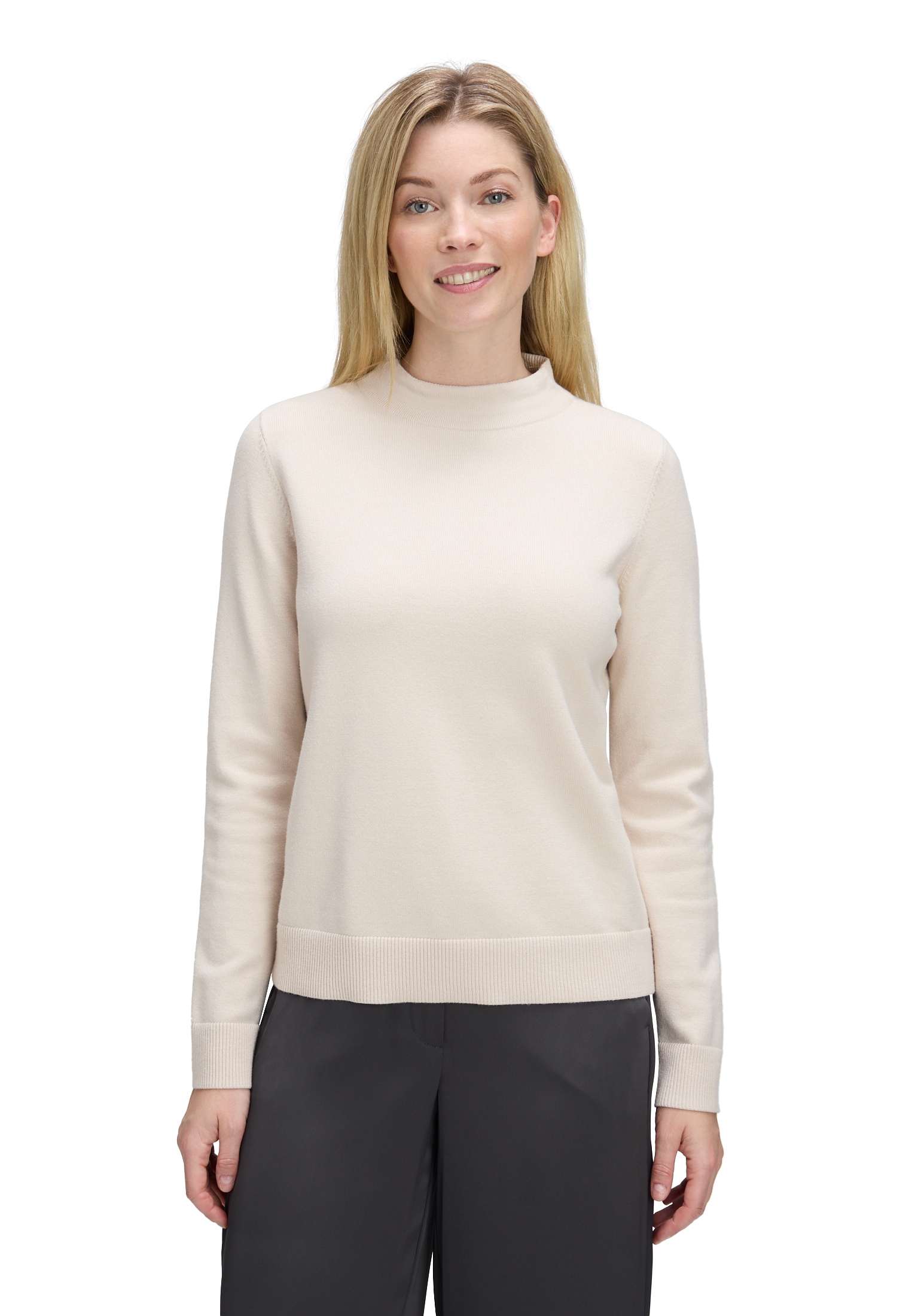 Betty Barclay Rundhalspullover »Basic-Strickpullover mit Stehkragen«