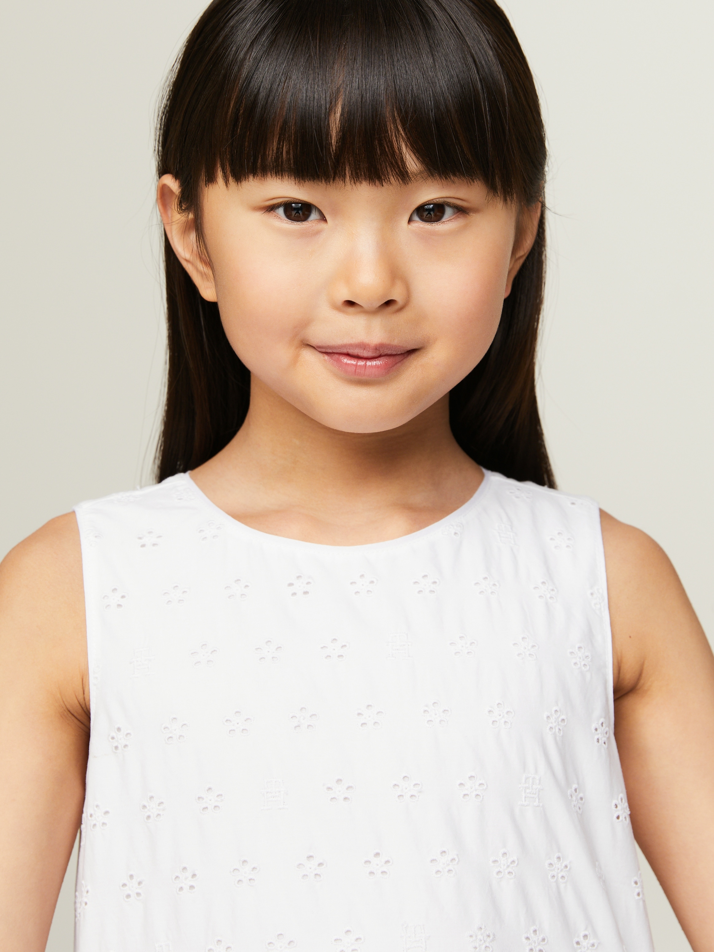 Tommy Hilfiger Minikleid »BRODERIE ANGLAISE MONOGRAM DRESS«, Kinder bis 16 Jahre