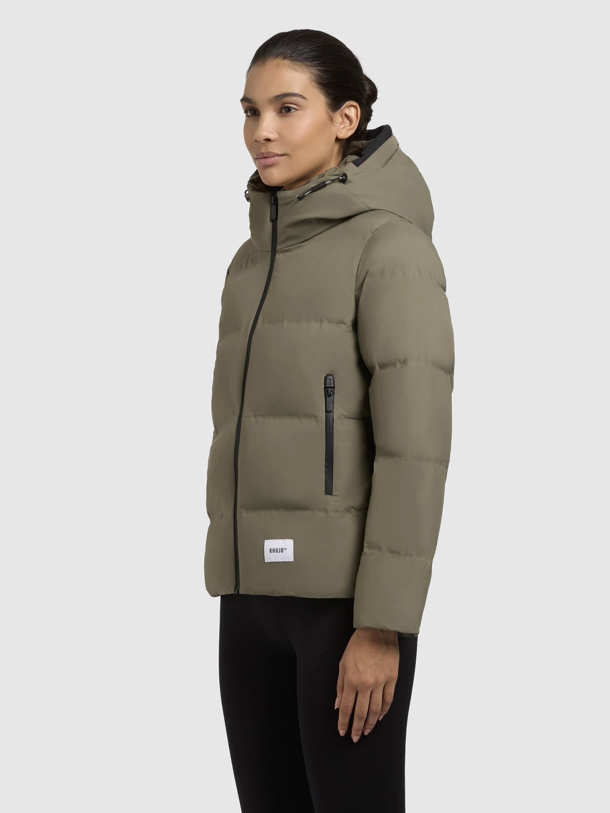 khujo Winterjacke »Winterjacke Liev«, mit Kapuze, Warme Damen Winter Steppjacke