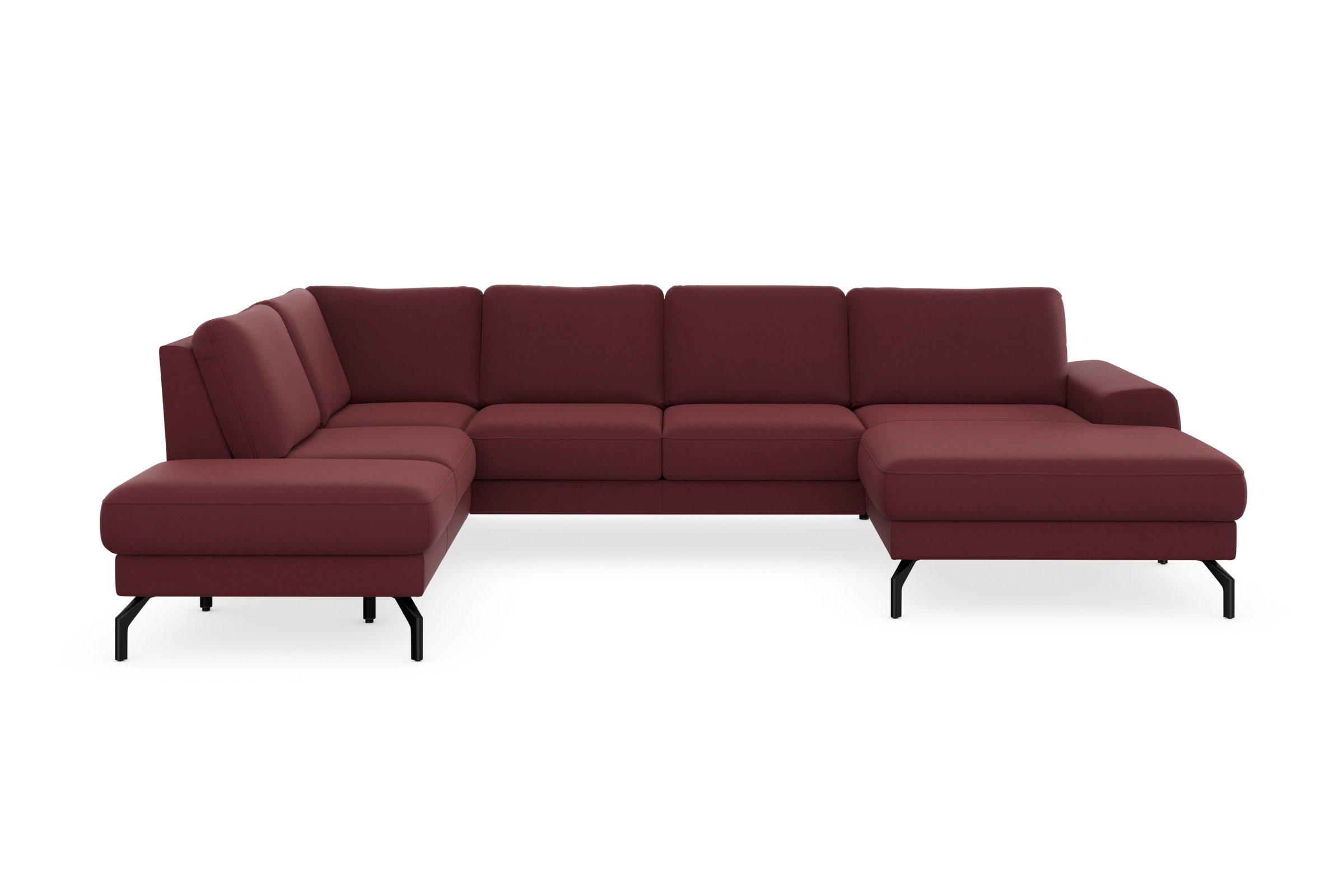 sit&more Wohnlandschaft »Cinturo U-Form«, inklusive Sitztiefenverstellung und Federkern, Sitzhöhe 48 cm