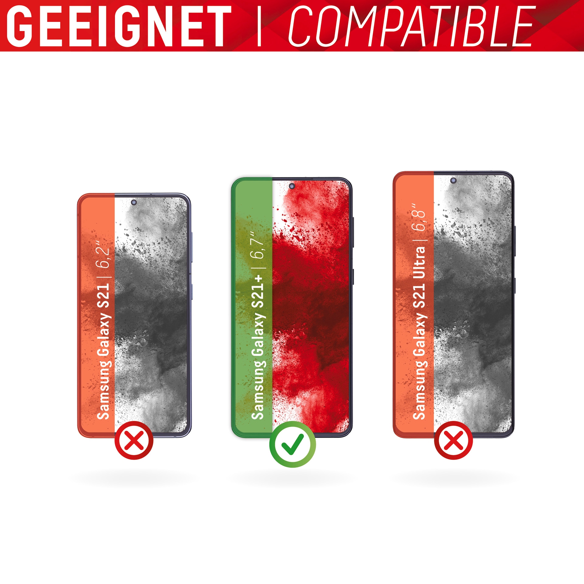 Displex Displayschutzglas »Smart Glass - Samsung Galaxy S21+«