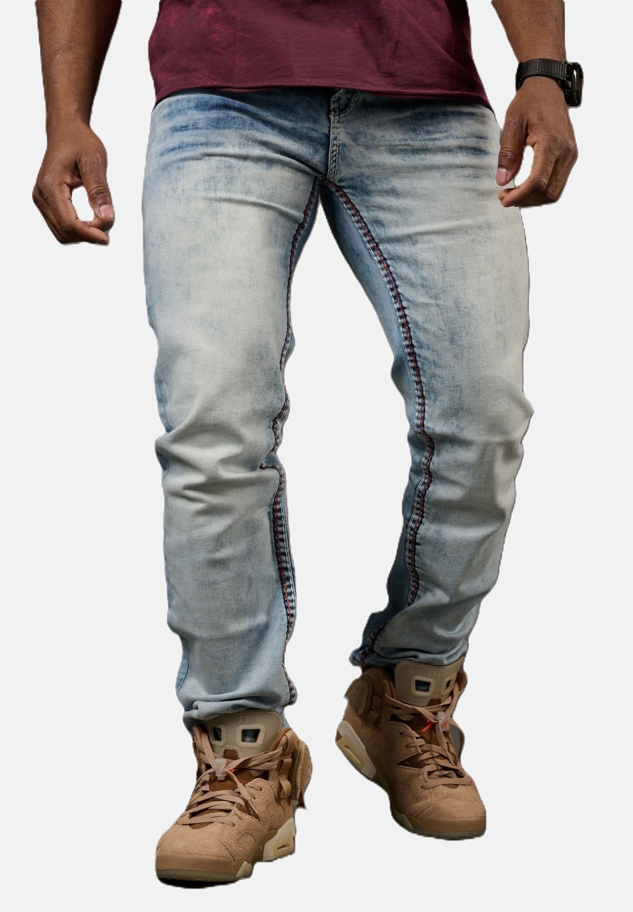 Cipo & Baxx Straight-Jeans »Cipo & Baxx Jeanshose CD892« mit stylischer Waschung