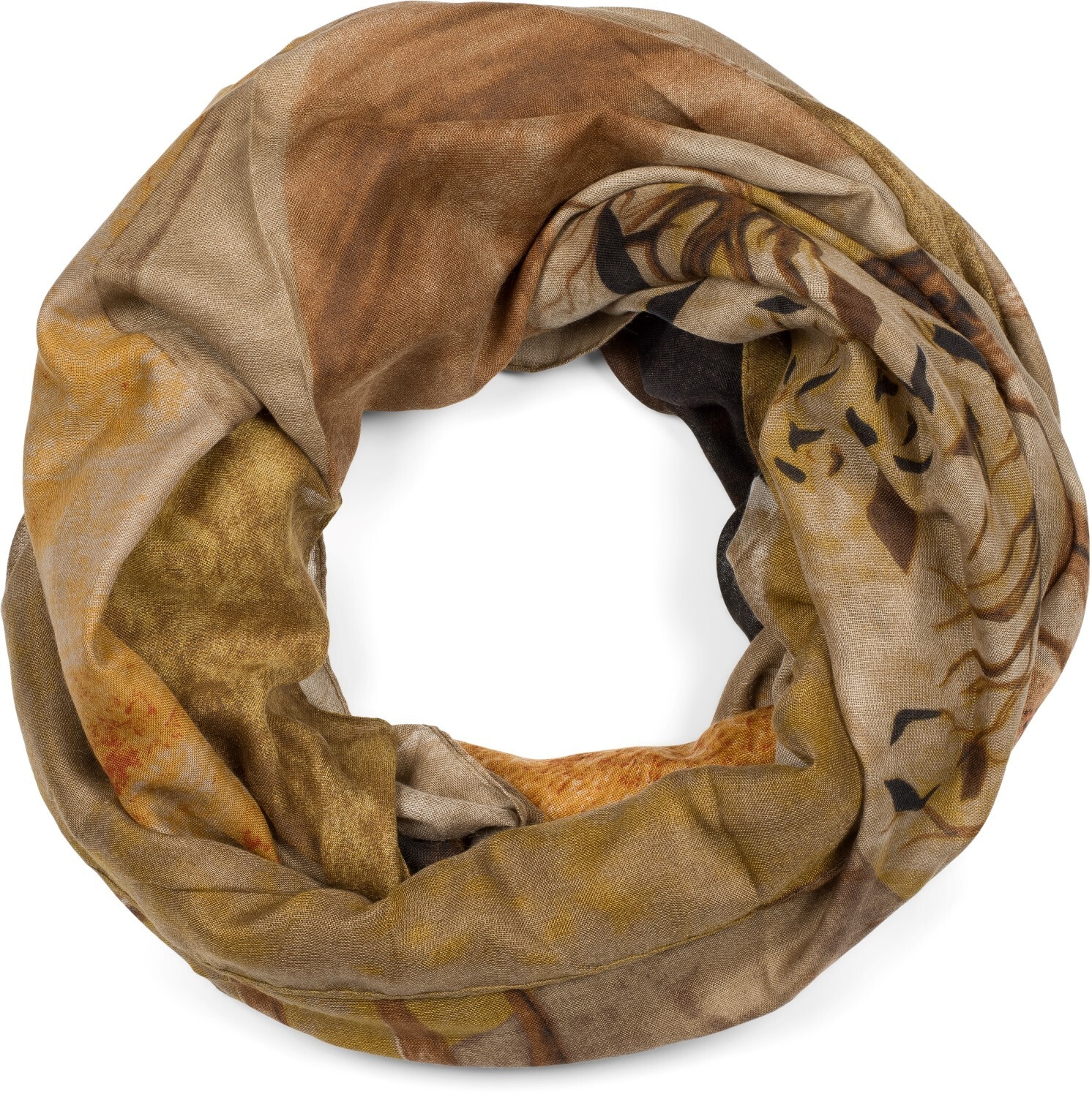 styleBREAKER Loop »Loop Schal mit Hirsch Print« 1 Stk.