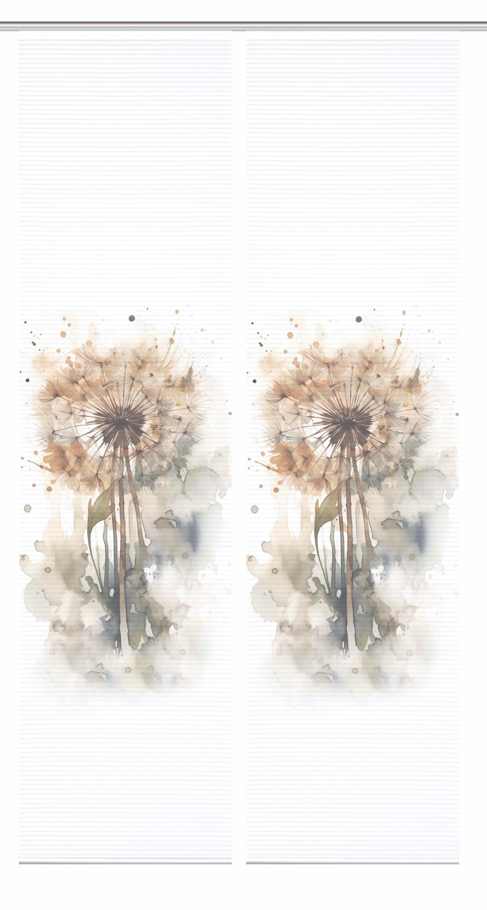 HOME in green Schiebegardine »AMARANDE« Paneelwagen 2 Stk. tlg. Bambusoptik, SET, recycelt, Digitaldruck