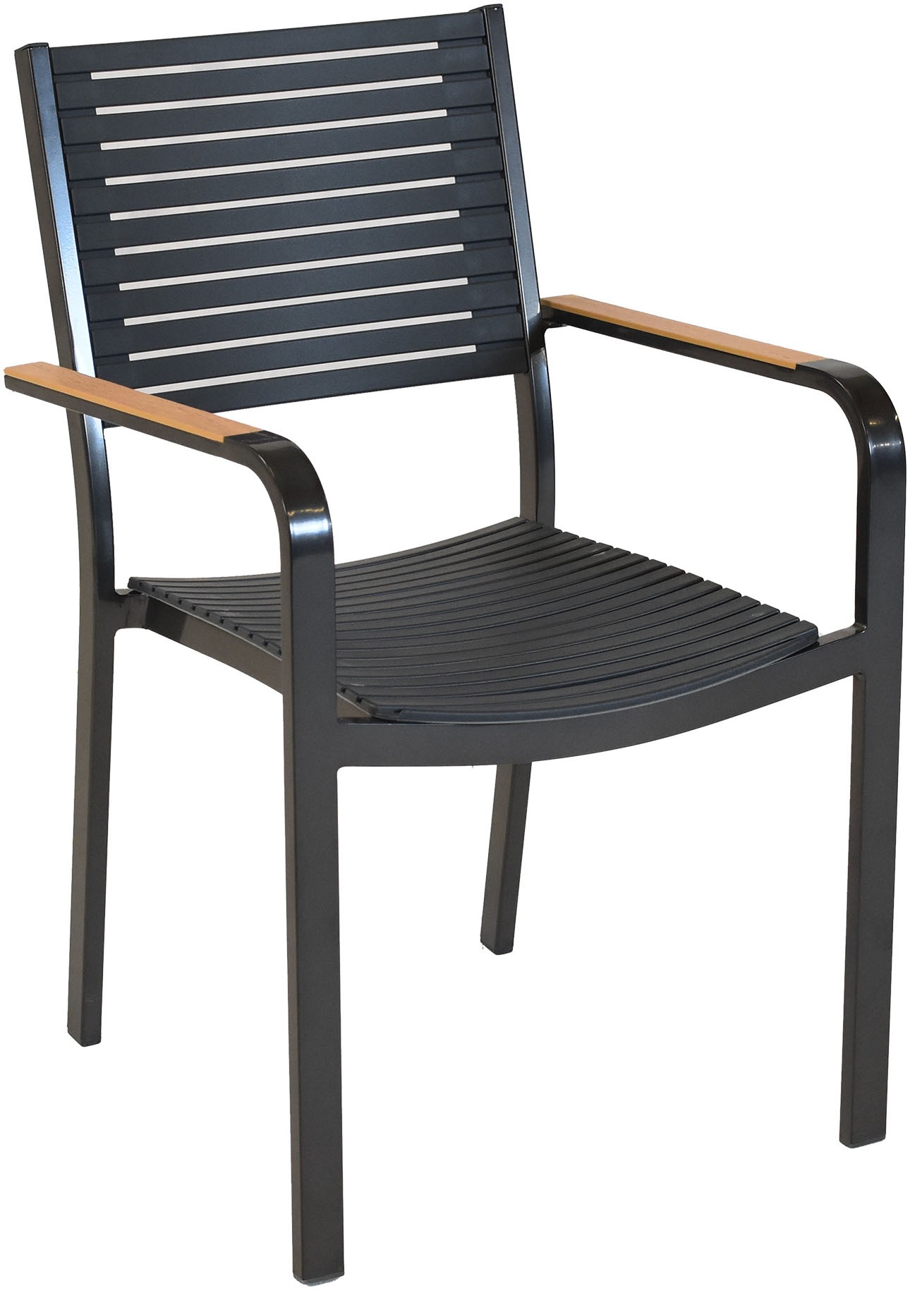 MERXX Garten-Essgruppe »»Paliano«« Set, 7 Stk. tlg. Applikationen, Armlehnen und Tischplatte aus Kunststoff in Holzoptik