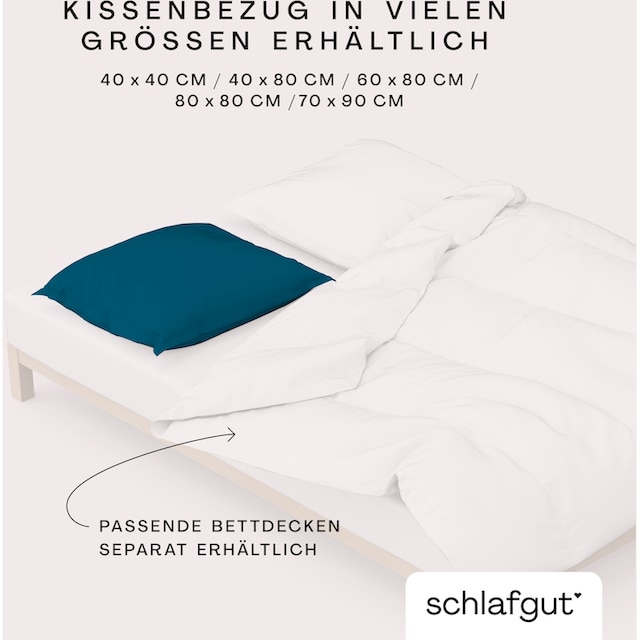 Schlafgut Kissenbezug »Woven Satin«, (1 St.), besonders dicht gewebt