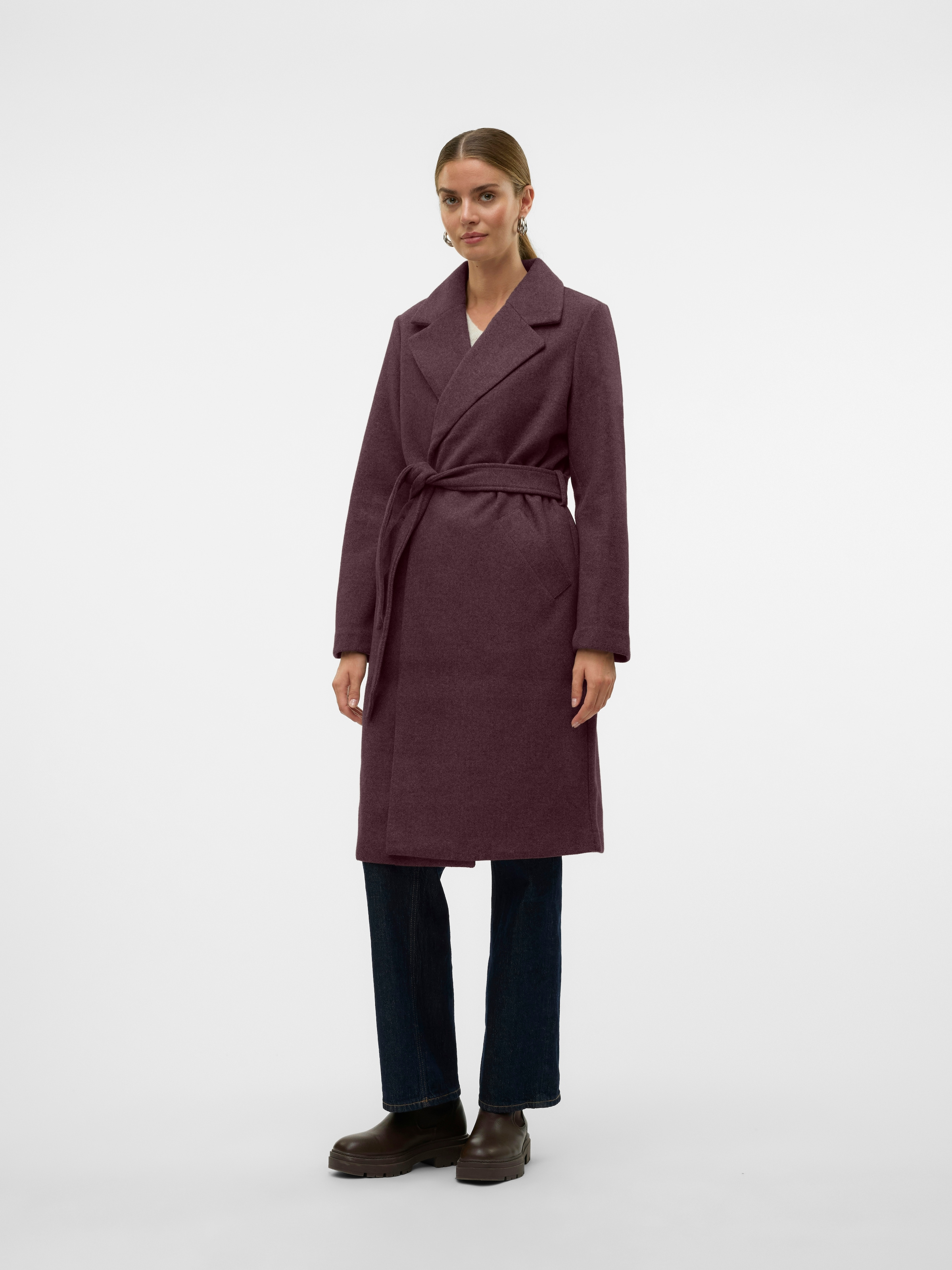 Vero Moda Langmantel »VMFORTUNEAYA SS23 LONG  COAT NOOS« Kunstfaser