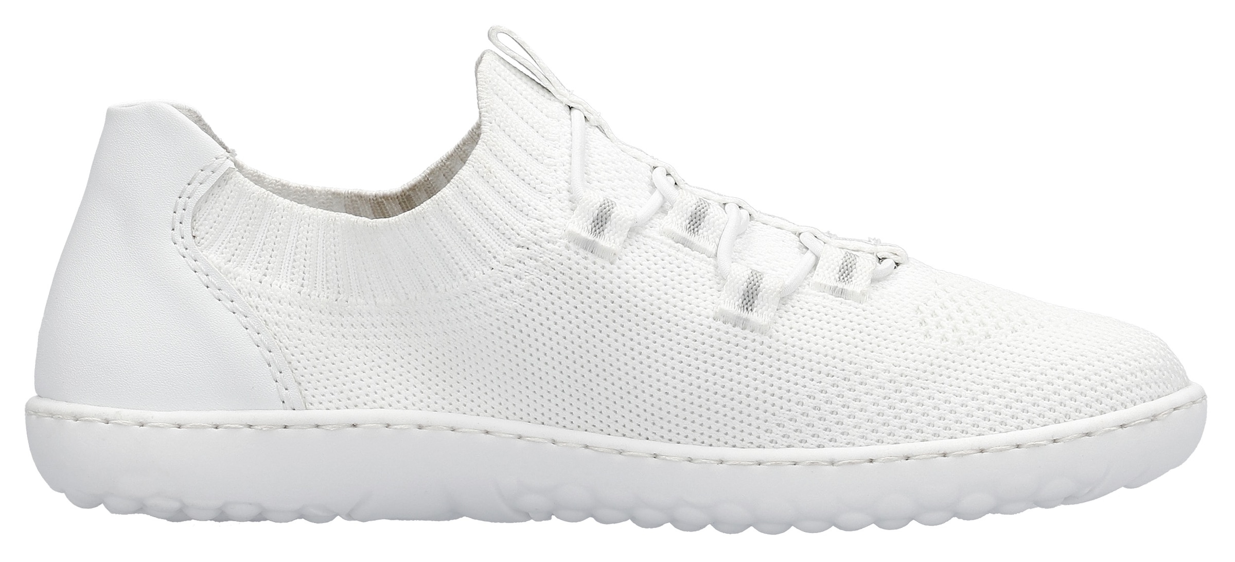 Rieker Slip-On Sneaker »Barfußschuh«, Slipper, Freizeitschuh, Halbschuh mit elastischem Strickschaft
