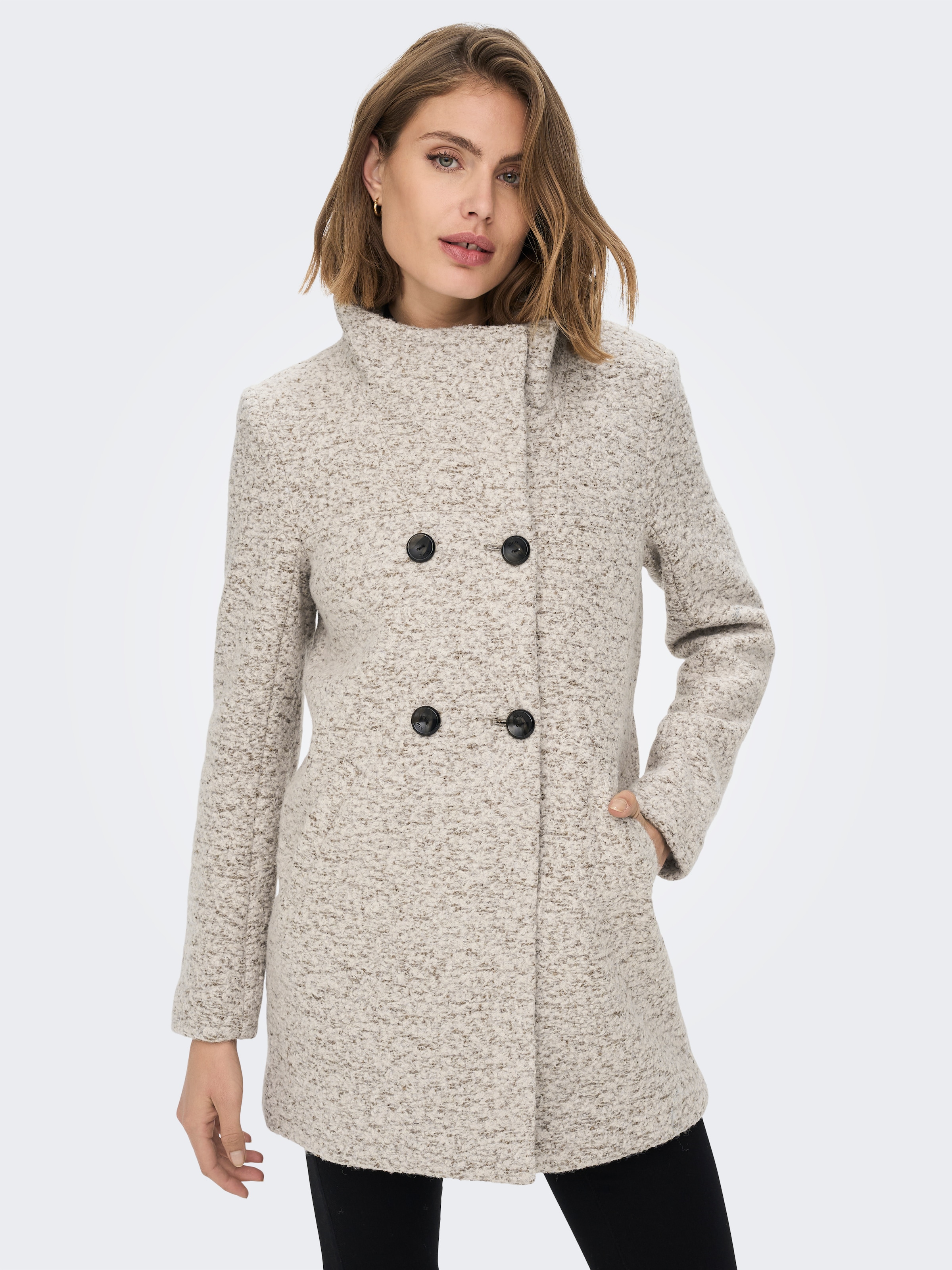 ONLY Langjacke »ONLNEWSOPHIA WOOL COAT OTW CC« Materialmix,