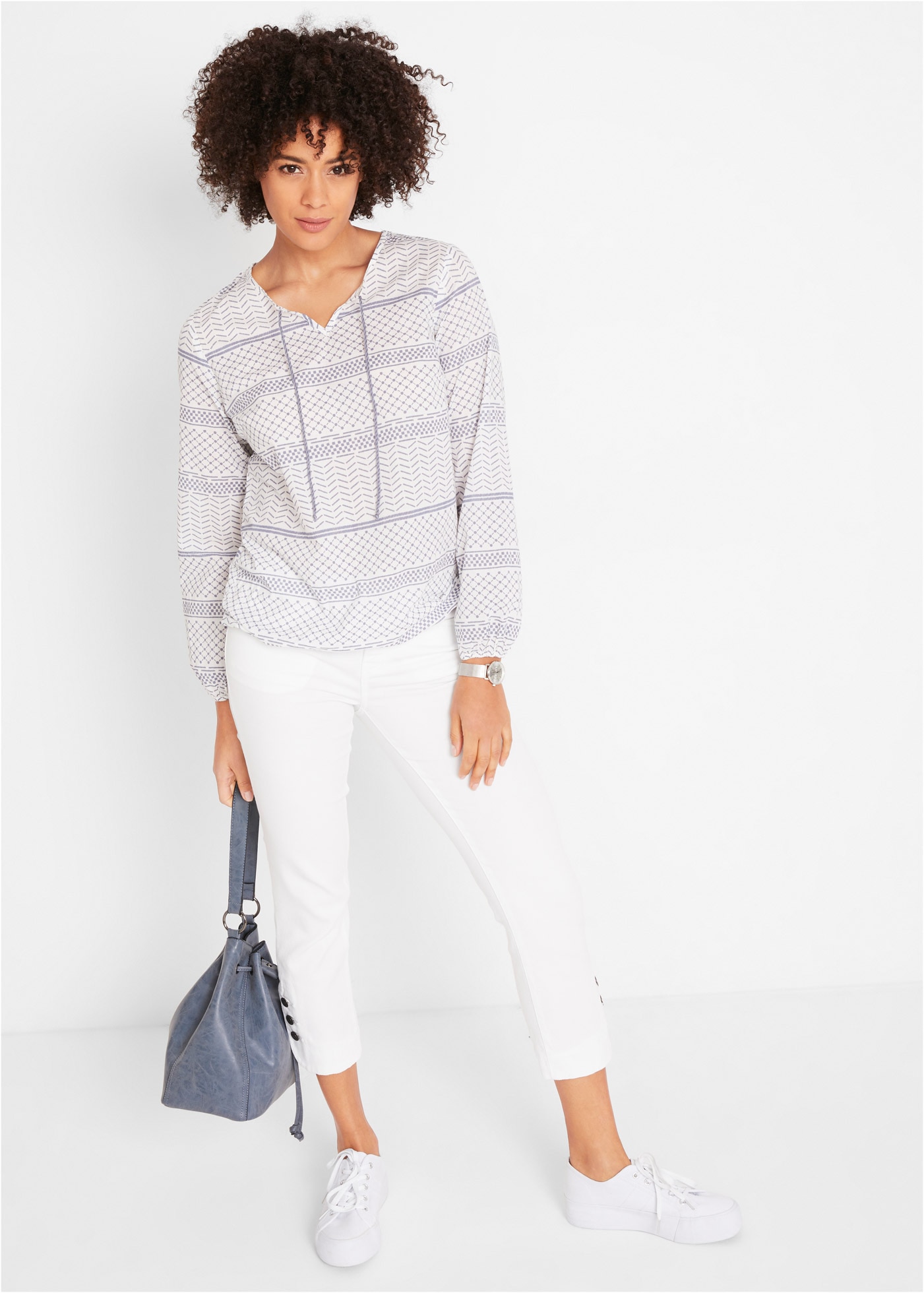 bonprix 7/8-Jeans 7/8-Schnittform, sehr figurbetonte Passform, mit 4-Pocket-Look