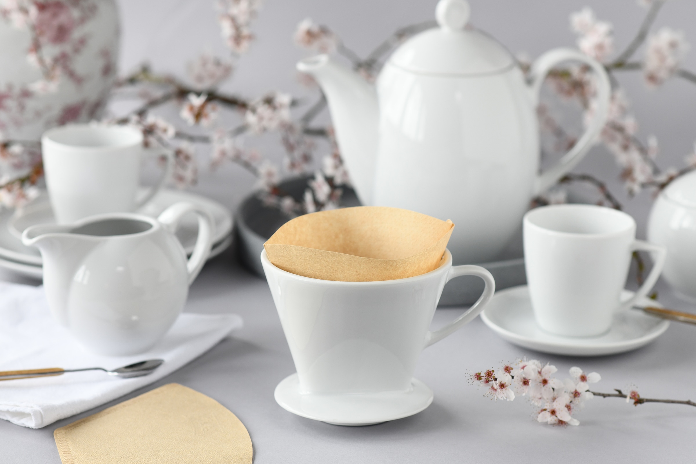 CreaTable Handfilter »Nostalgie Weiss, Kaffeefilter« Robust