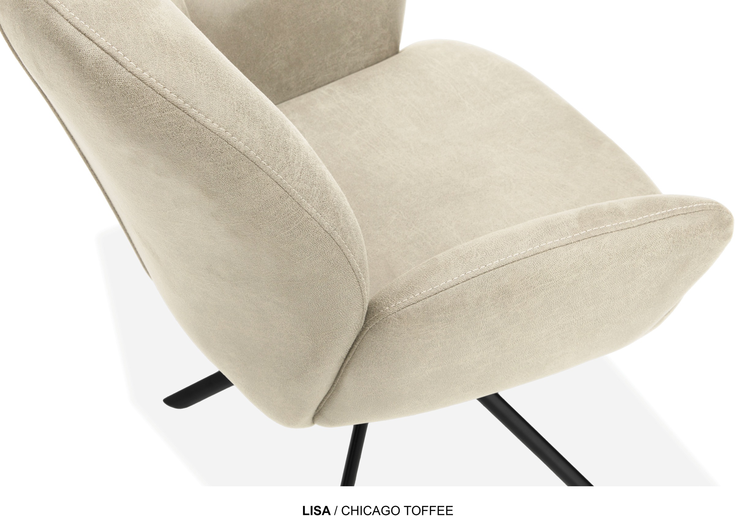 OMG Design Esszimmerstuhl »Lisa« (Set) 1 Stk.Drehstuhl mit Auto-return, Armlehnenstuhl