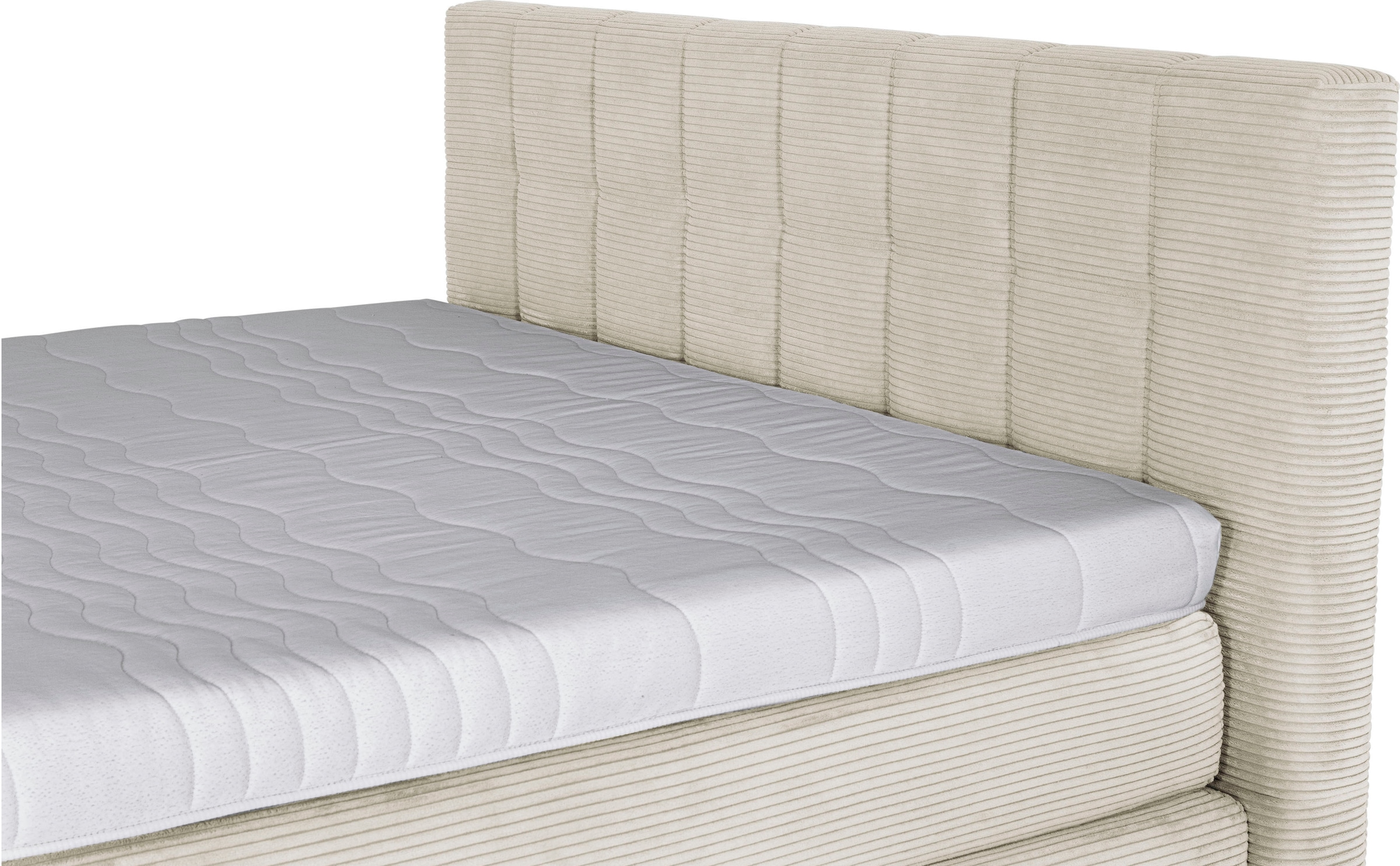 Die PlanBar Boxspringbett »OC-ON21088« inkl. Matratzen u. Bonellfederkern Unterbau, Stauraum, 160/180x200cm