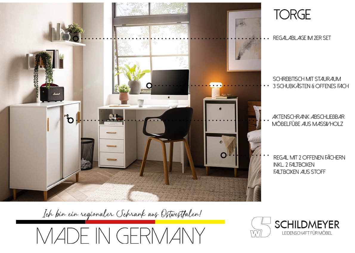 Schildmeyer Aktenschrank »Torge Aktenschrank, Breite 80 cm«, (1 St.), 2-fach Stapelbar