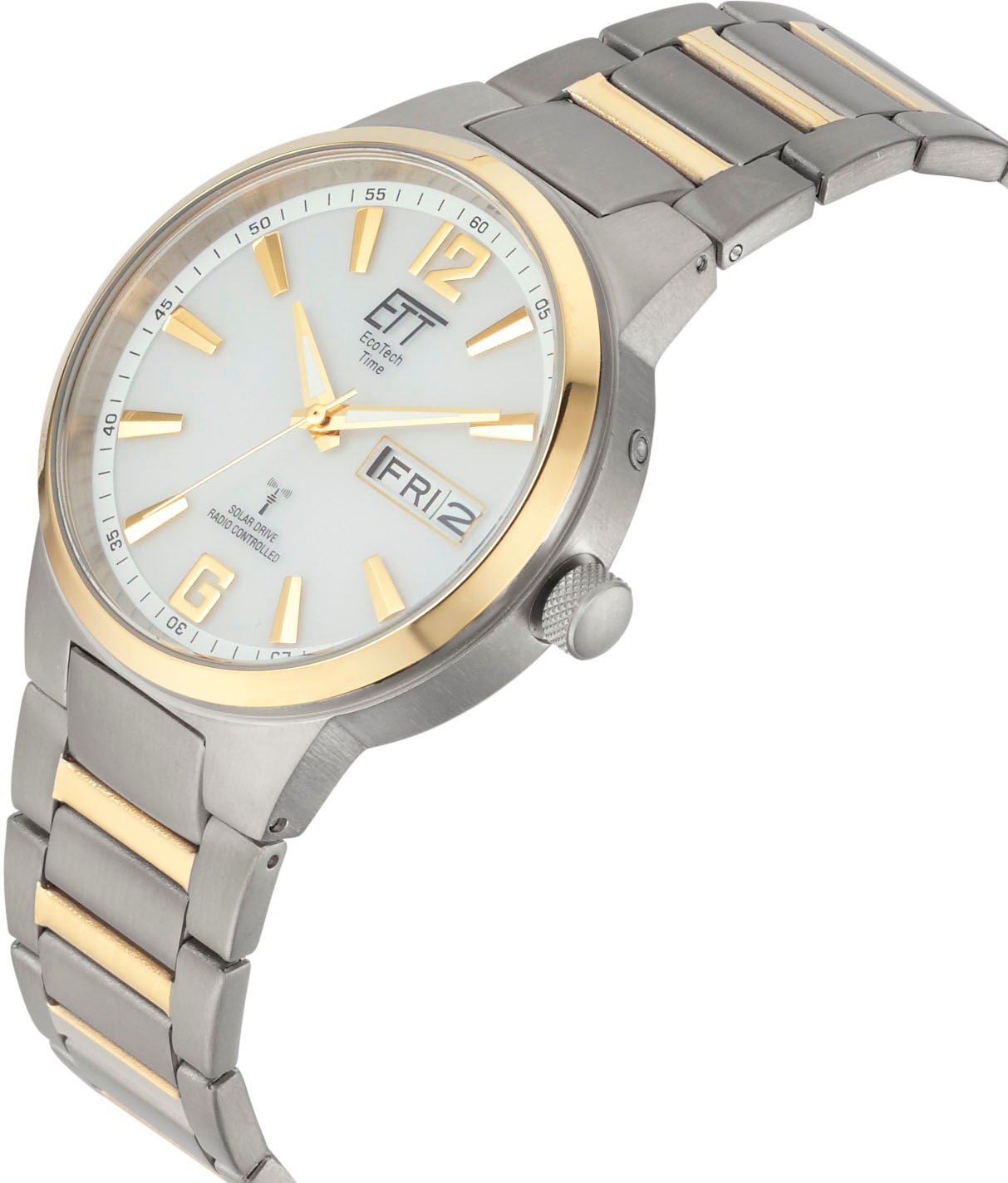 ETT Funkuhr »Everest«, Armbanduhr, Herrenuhr, Datum, Solar, Titan