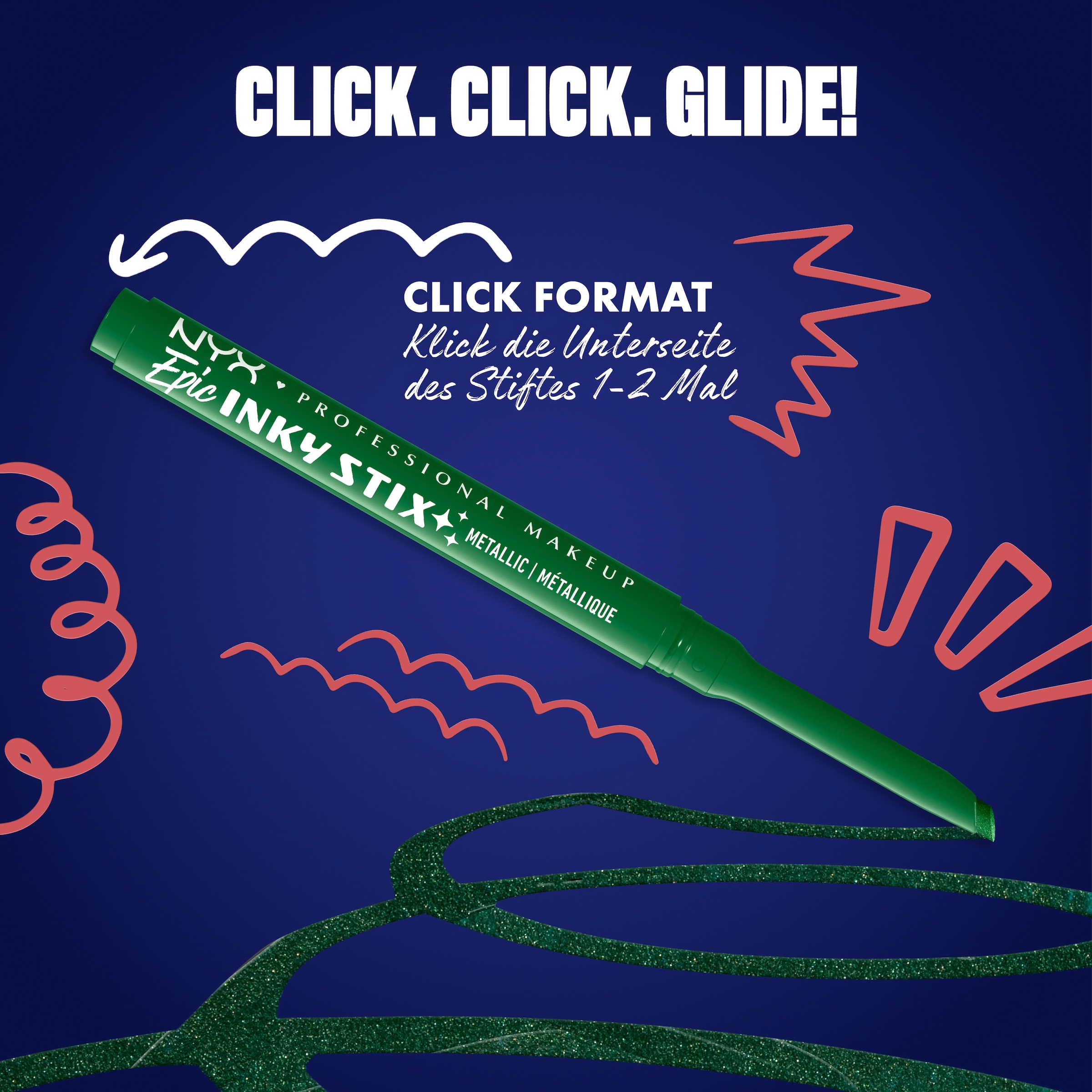 NYX PROFESSIONAL MAKEUP Eyeliner »EPIC INKY STIX CREAM GEL EYELINER« ideal für definierte Lidstriche und vielfältige, ausdrucksstarke Looks