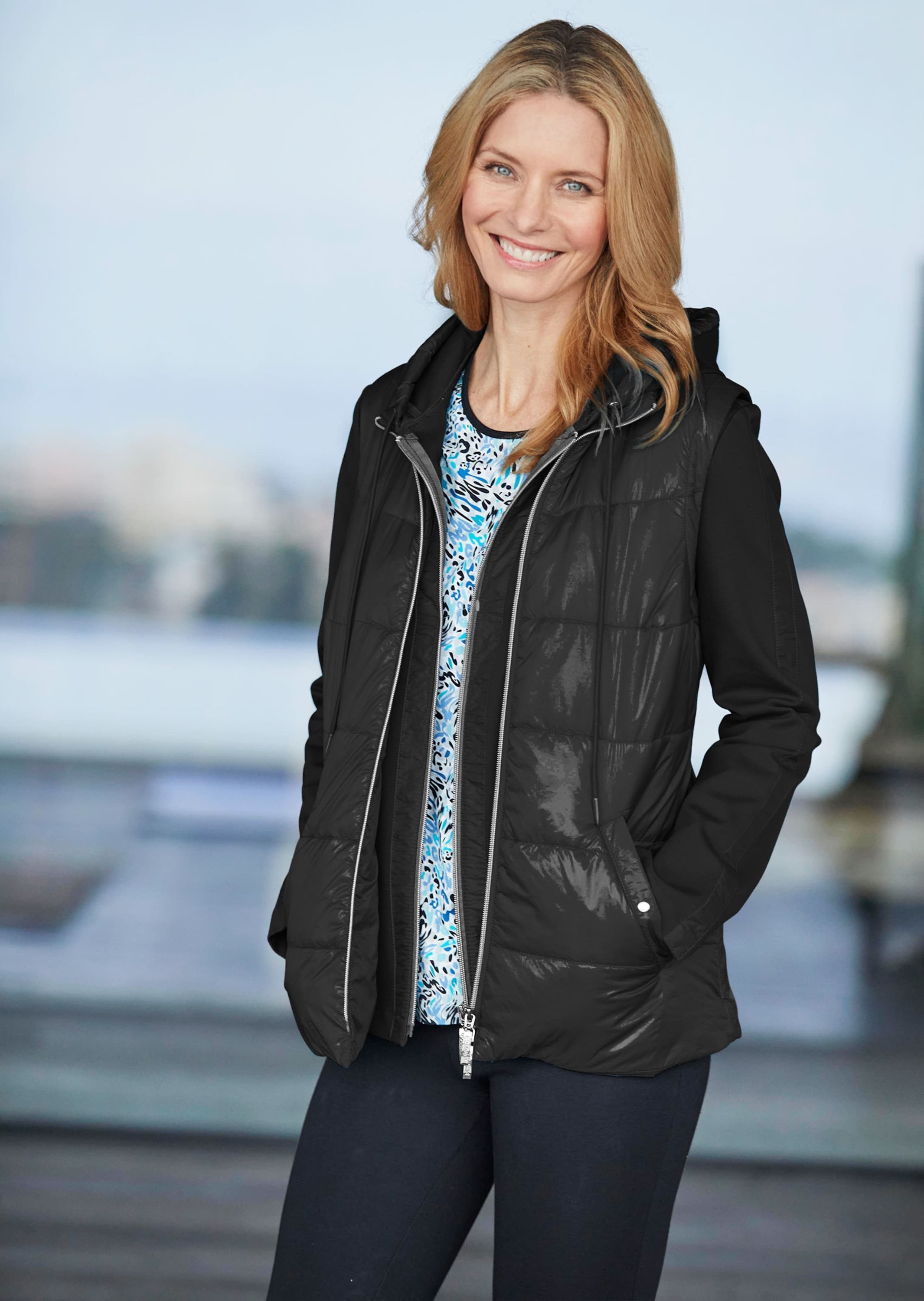 GOLDNER Kurzweste »Leichte Steppweste mit Stehkragen«