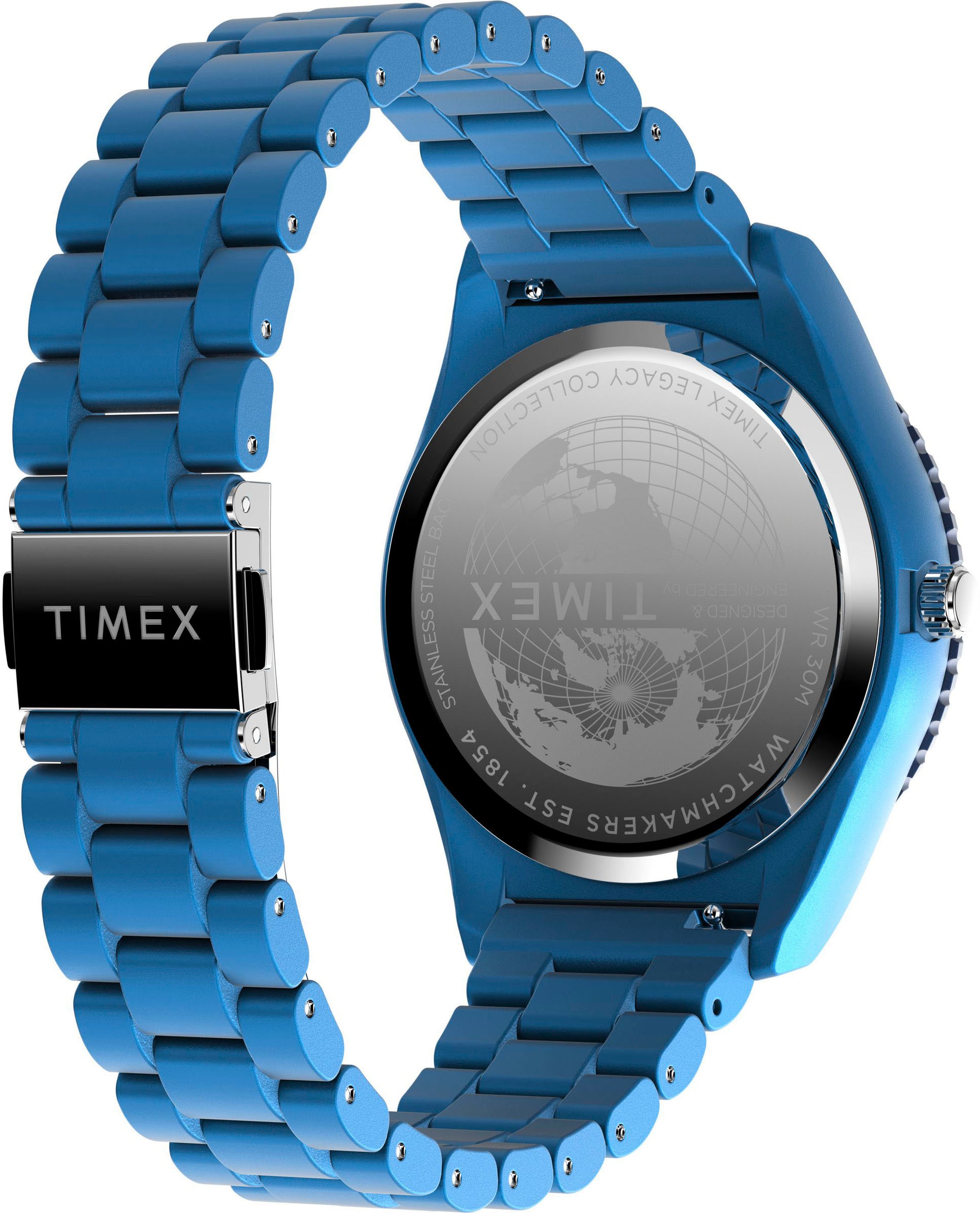 Timex Quarzuhr »LEGACY 42 mm«, Armbanduhr, Herrenuhr,Kunststoffarmband, Leuchtzeiger