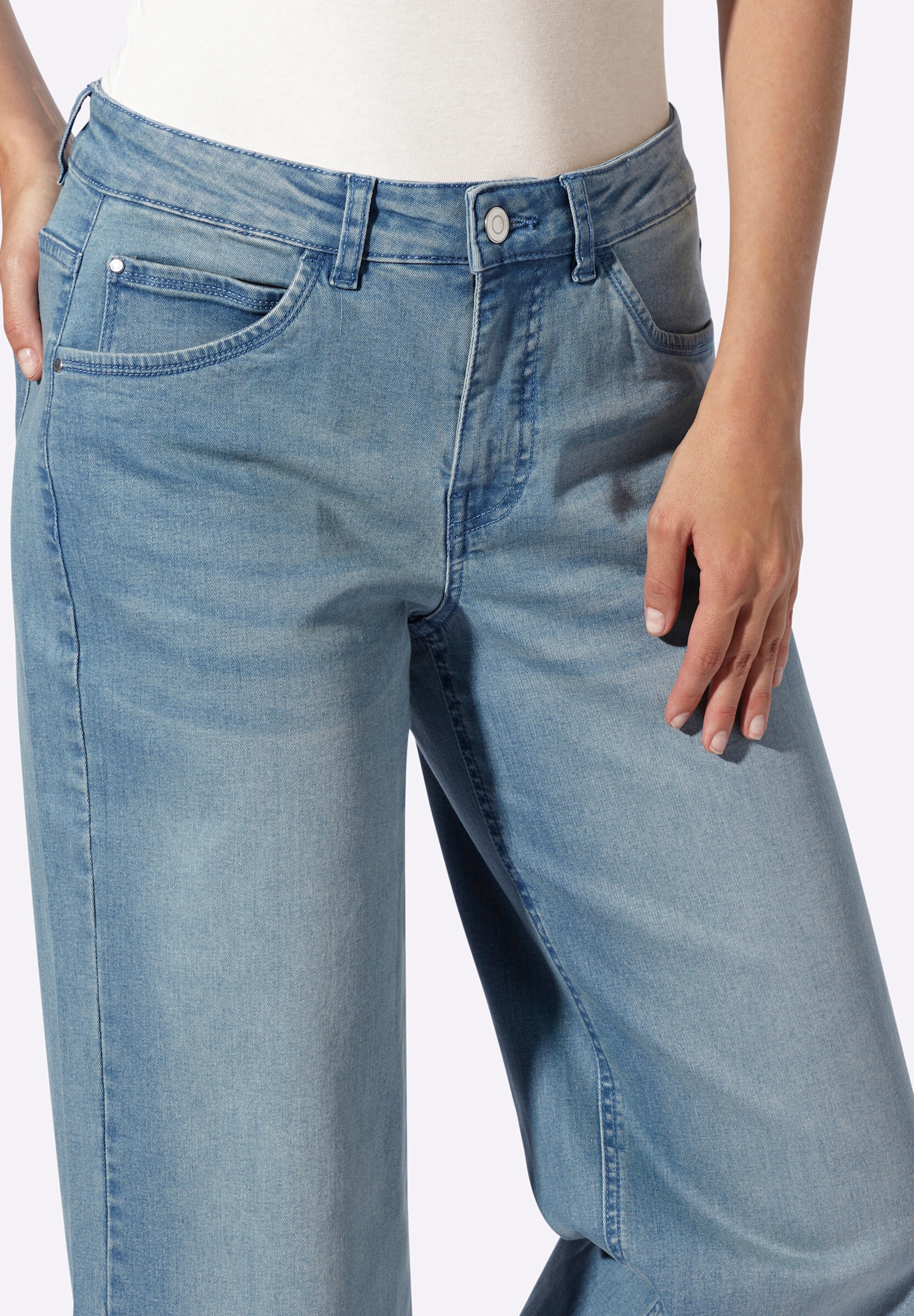 heine 5-Pocket-Jeans »Jeans 5-Pocket-Jeans mit weitem Bein«