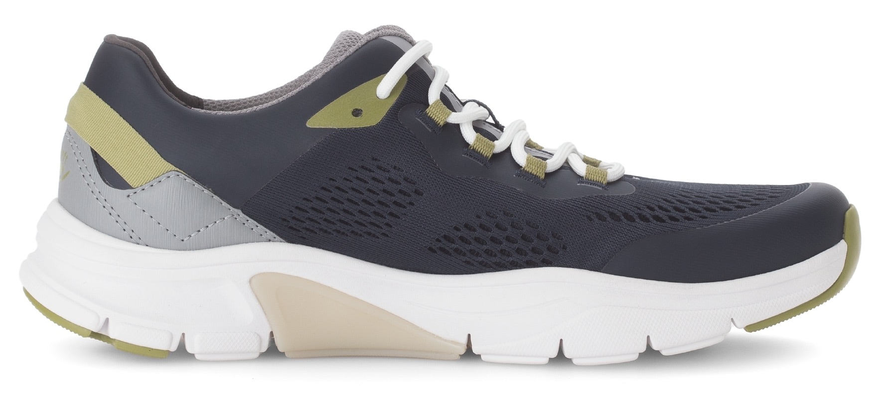 Gabor Rollingsoft Keilsneaker  , Freizeitschuh, Halbschuh, Schnürschuh mit Kontrastbesätzen, Weite G