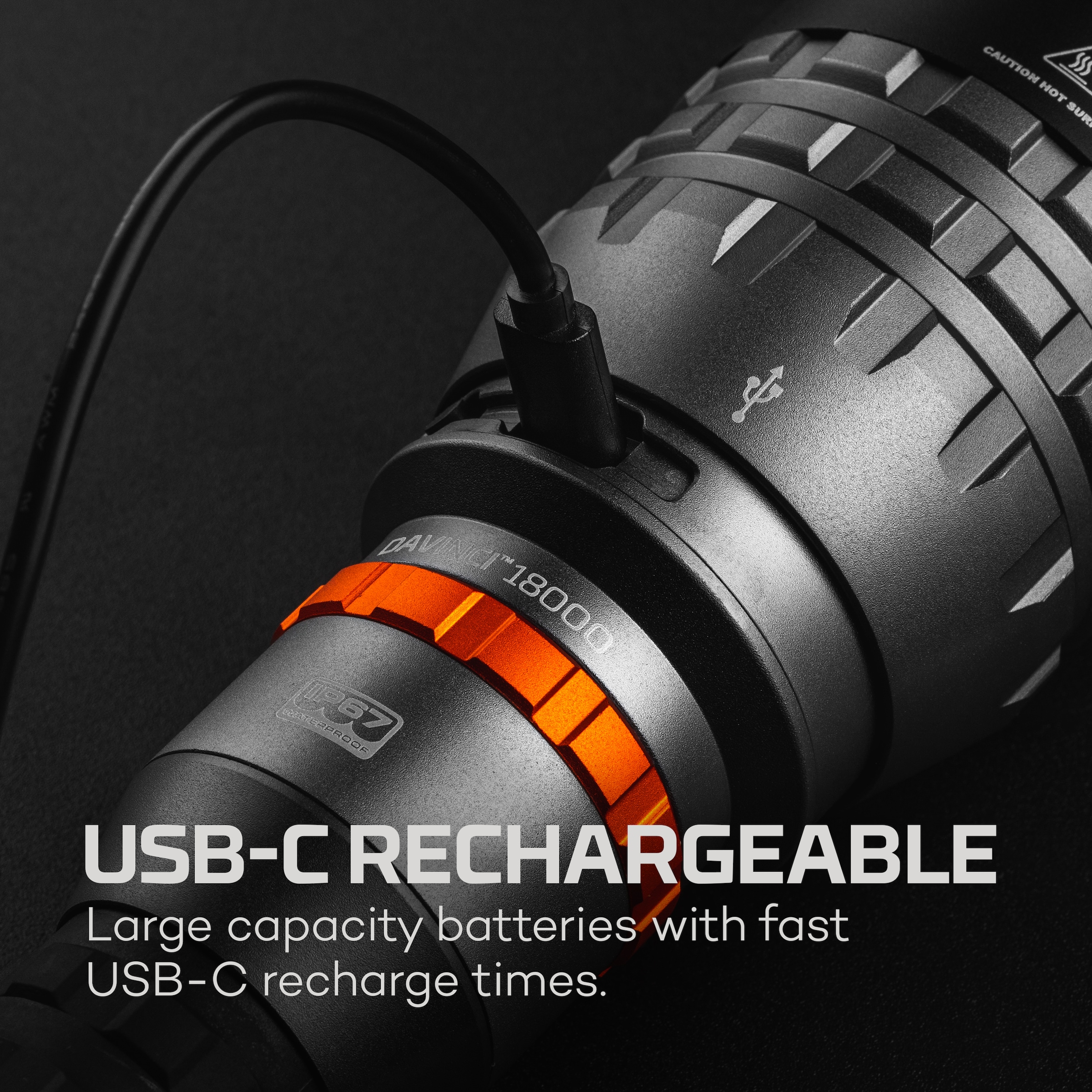 NEBO LED Taschenlampe »Nebo DAVINCI™ 18000« Taschenlampe inkl. Ladekabel, 