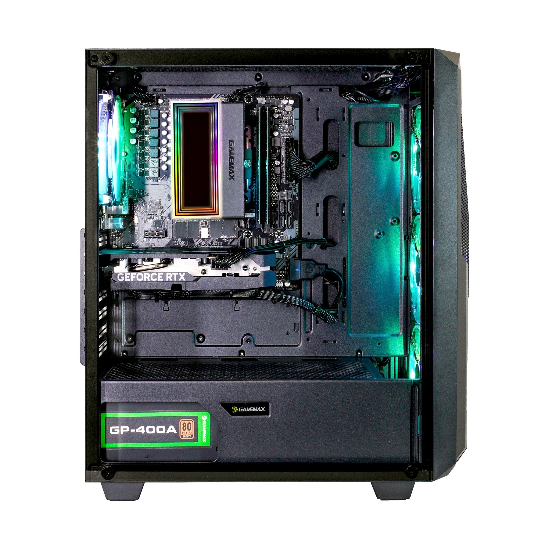GAMEMAX PC-Komplettsystem »GigaDeal Striker SET2621«, (inkl. Maus & Tastatur), Windows 11, DDR5 RAM + Gigabyte GS32QC LED-Monitor Curved, 80 cm (32")