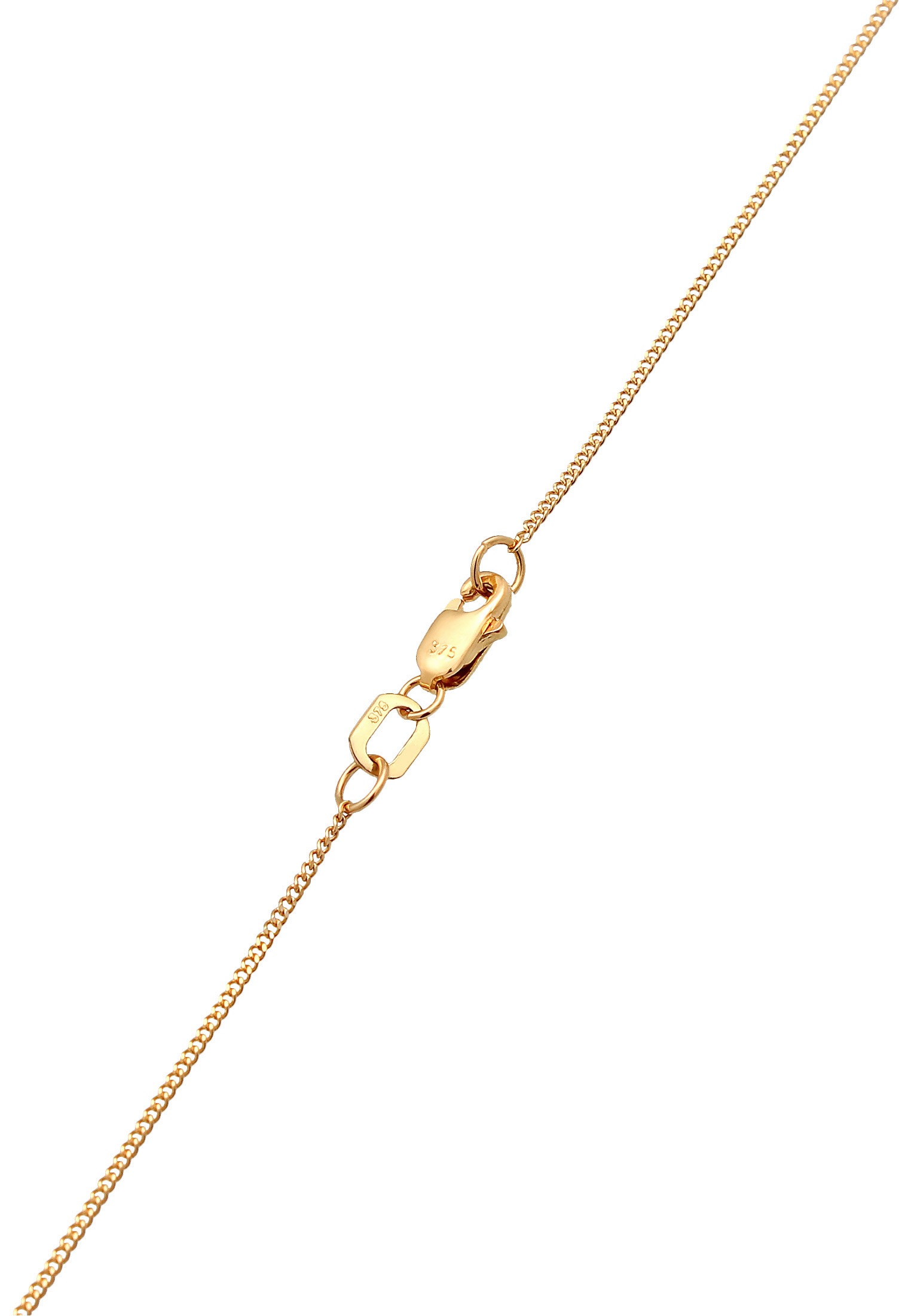 Elli Premium Kette mit Anhänger »Halskette Engel Flügel Basic 375 Gelbgold«