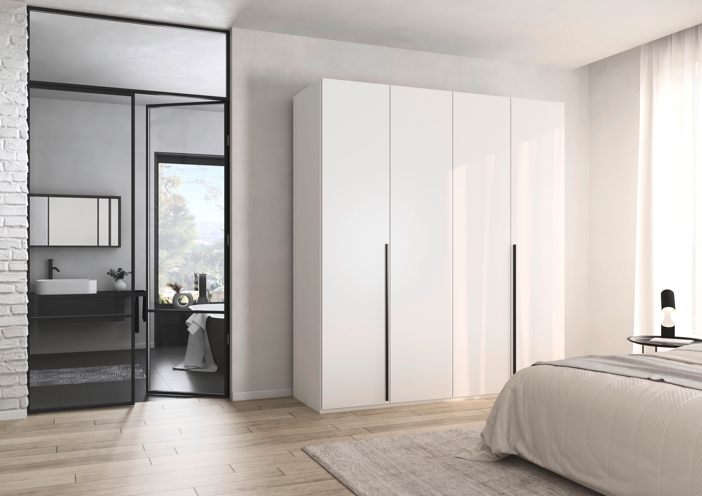 rauch Drehtürenschrank »Kleiderschrank Schrank Garderobe Wäscheschrank BESTSELLER MONTCLAR« 3 Ausstattungen BASIC/CLASSIC/PREMIUM, Breiten 201/251/301/350/400 cm, 