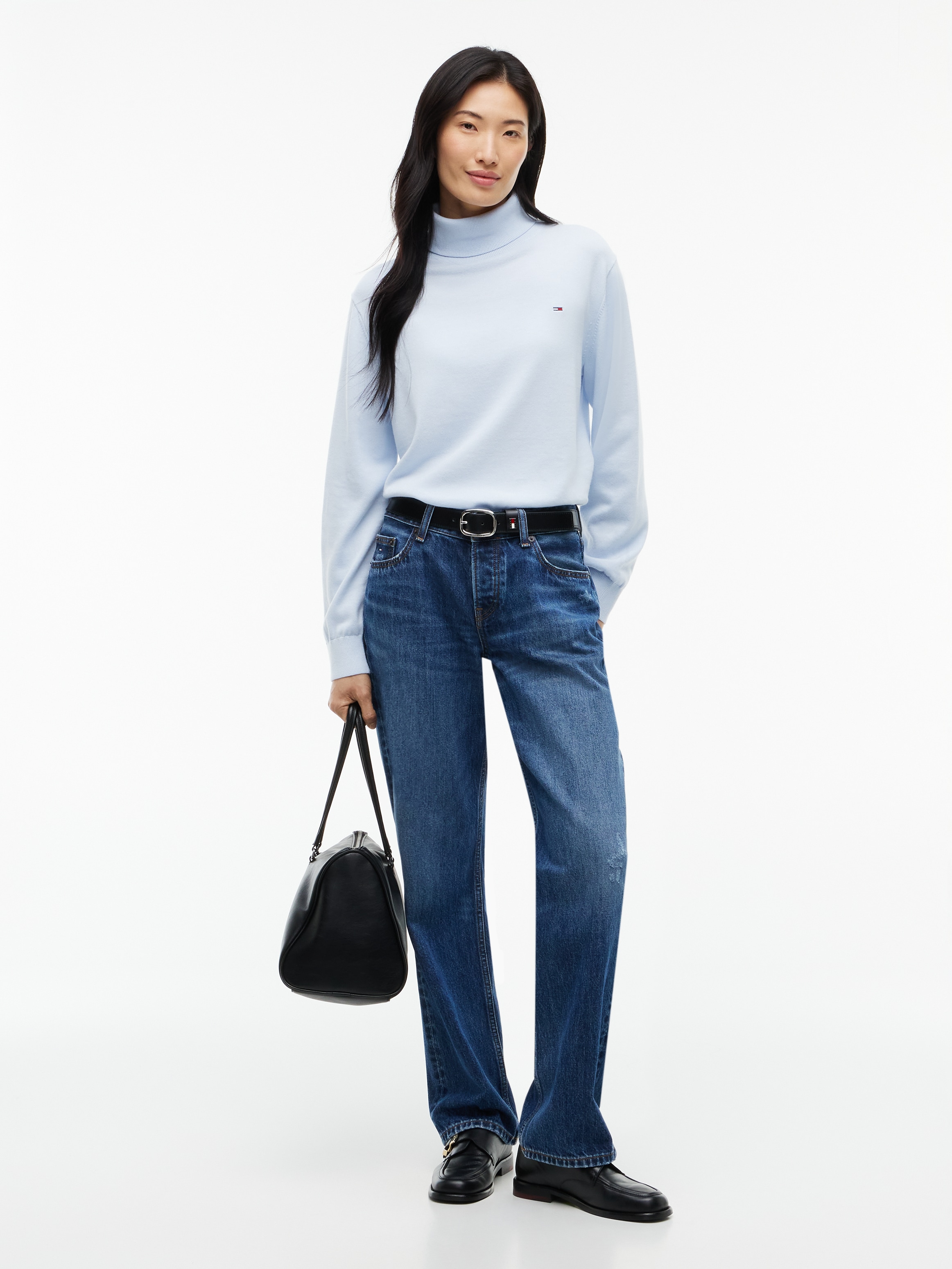 Tommy Jeans Rollkragenpullover »TJW ESSENTIAL TRTLNK SWEATER« Baumwolle