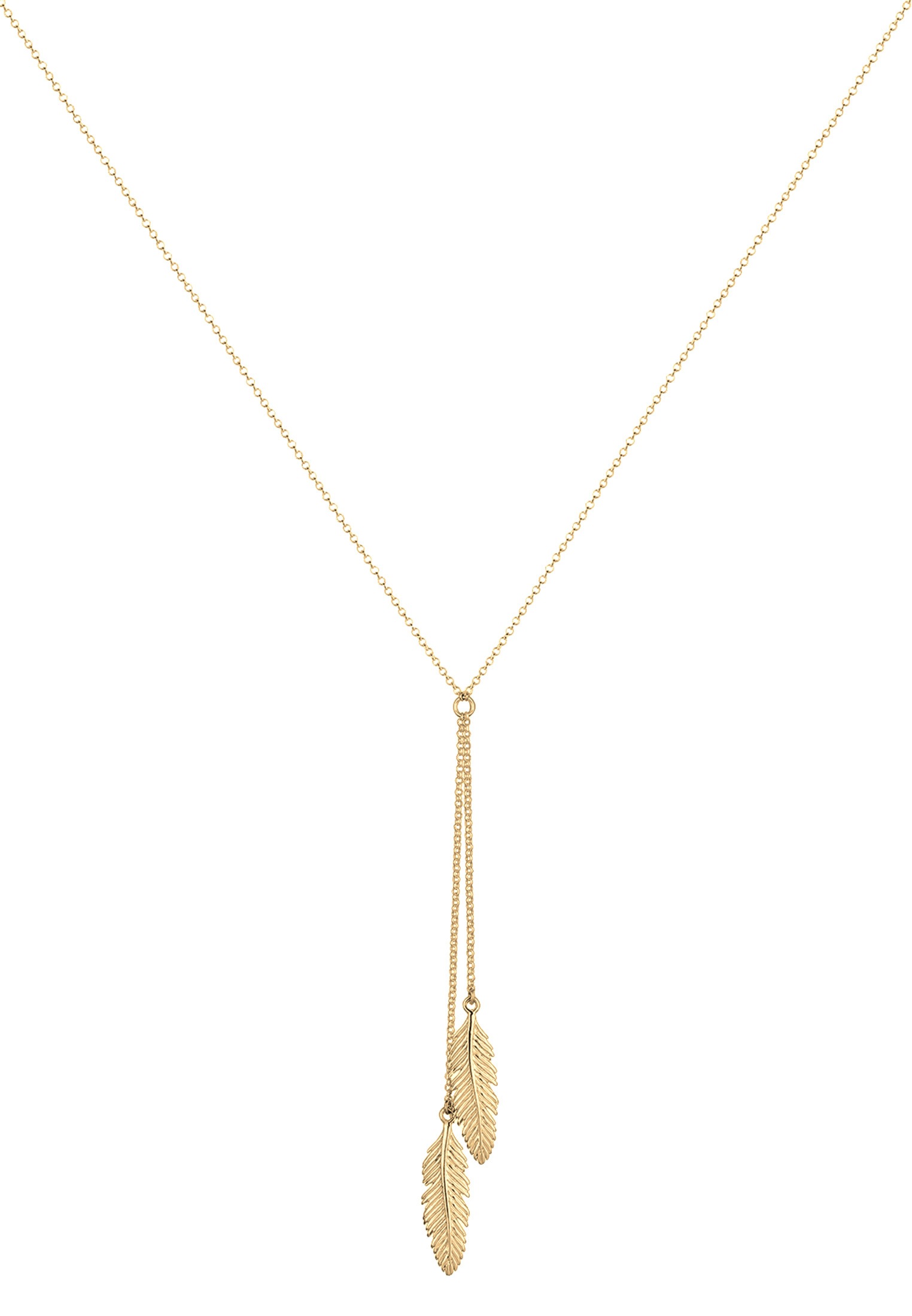 Elli Lange Kette »Halskette Feder Y-Kette Boho Trend 925 Silber«