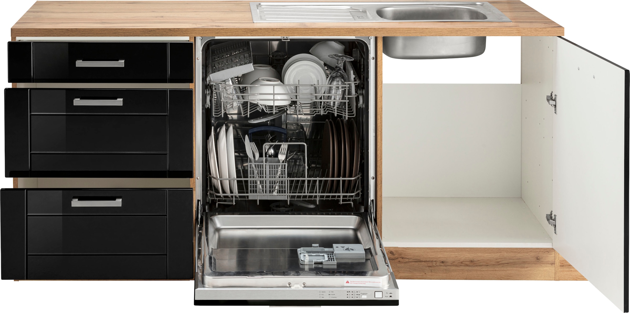 KOCHSTATION Winkelküche »KS-Tinnum«, mit E-Geräten, Stellbreite 240/270 cm